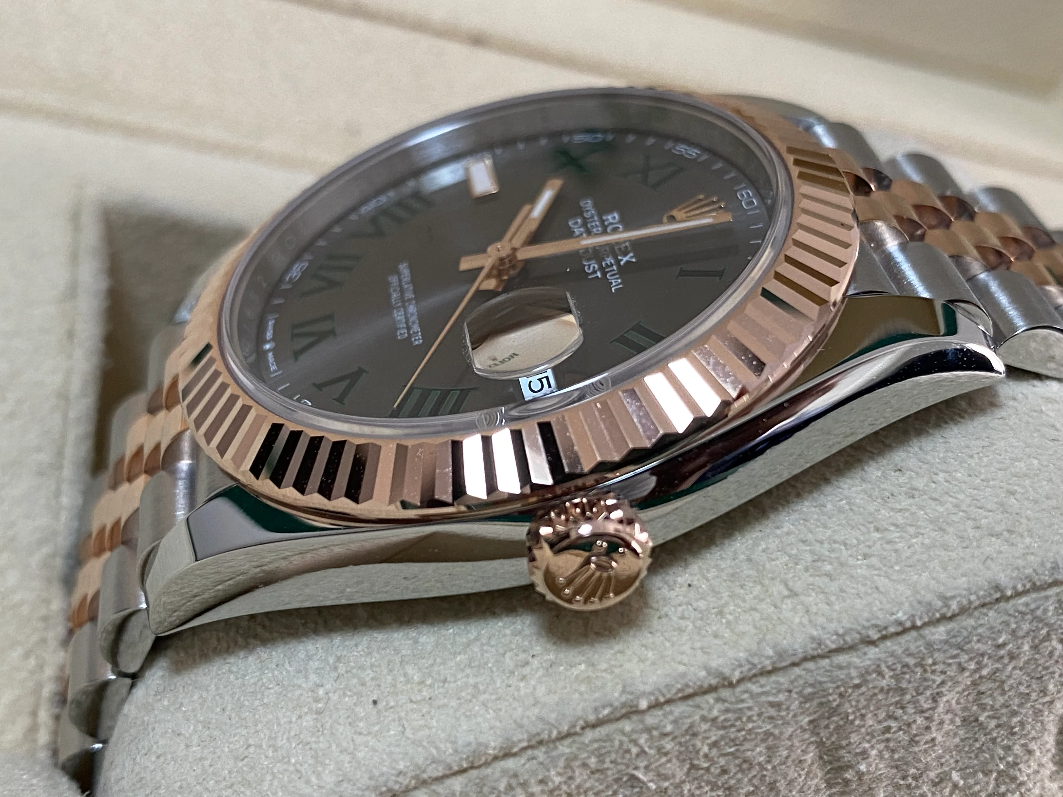 Rolex Steel and Everose Gold Datejust 41 - 2024 - Fluted Bezel - 