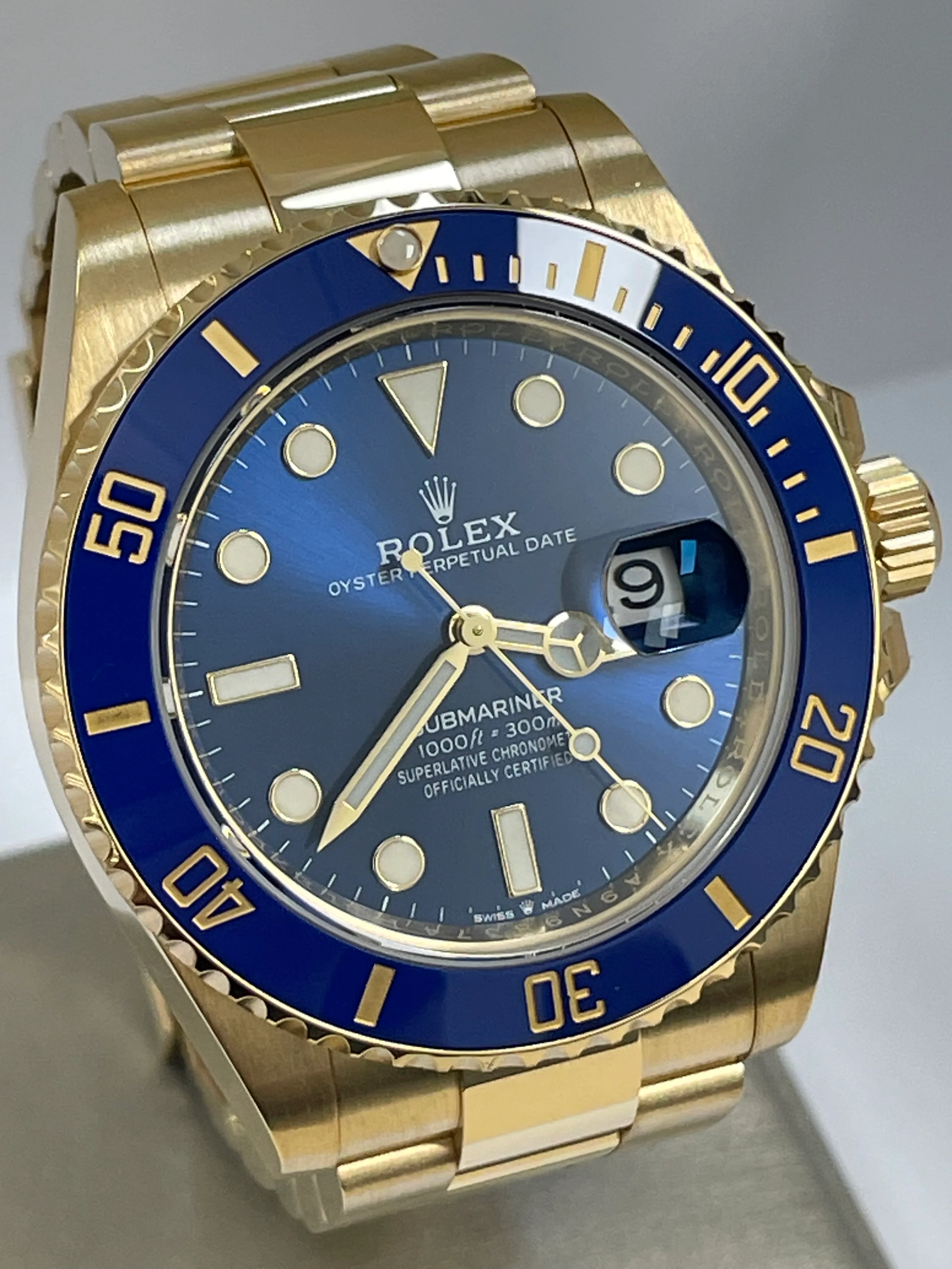 Rolex Yellow Gold Submariner Date - 2023 - Blue Bezel - Blue Dial - 126618LB