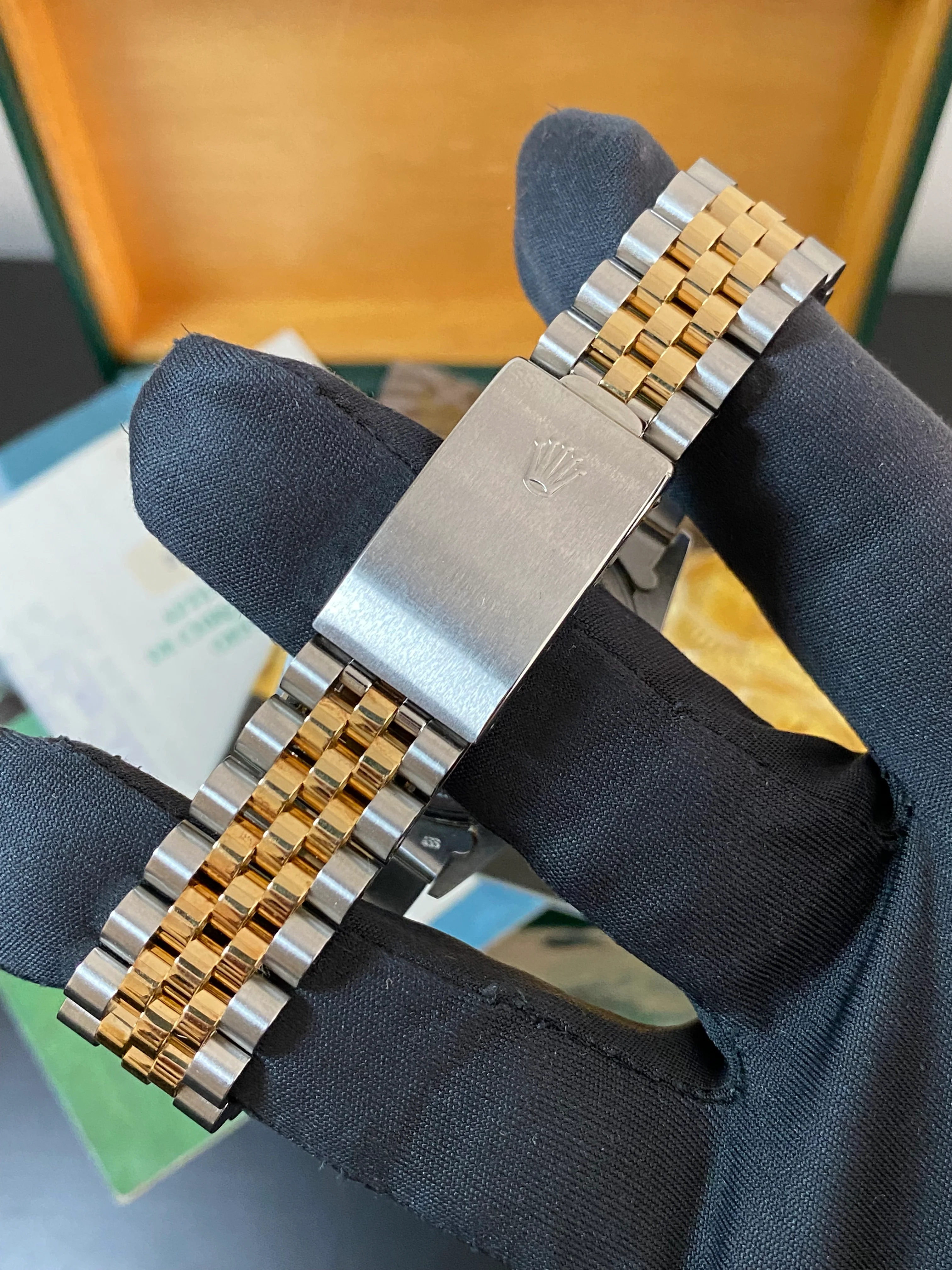 Rolex Steel and Yellow Gold Datejust 36 - 1987 - Fluted Bezel - Champagne Index Dial - Jubilee Bracelet - 16013 *UNPOLISHED*