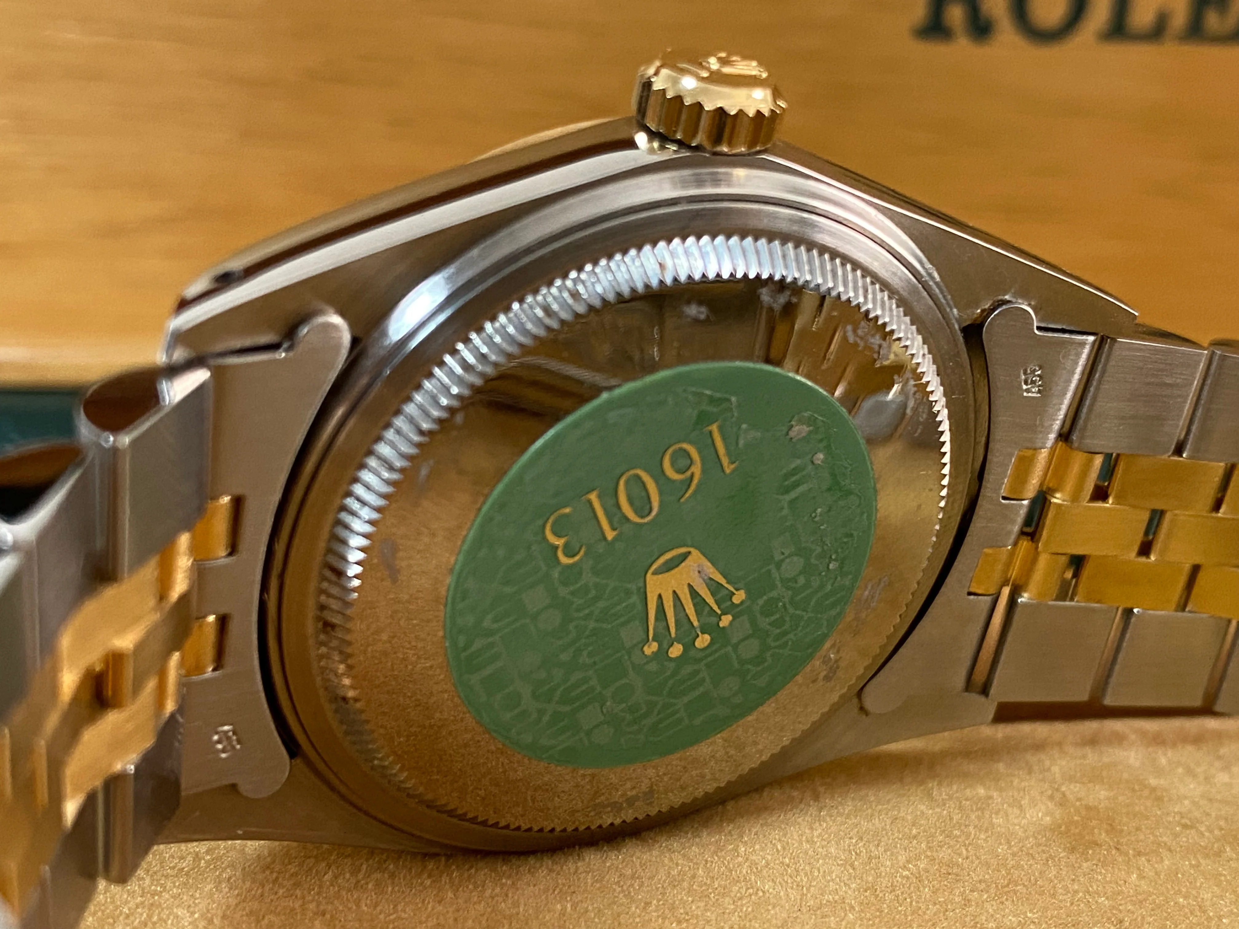 Rolex Steel and Yellow Gold Datejust 36 - 1987 - Fluted Bezel - Champagne Index Dial - Jubilee Bracelet - 16013 *UNPOLISHED*