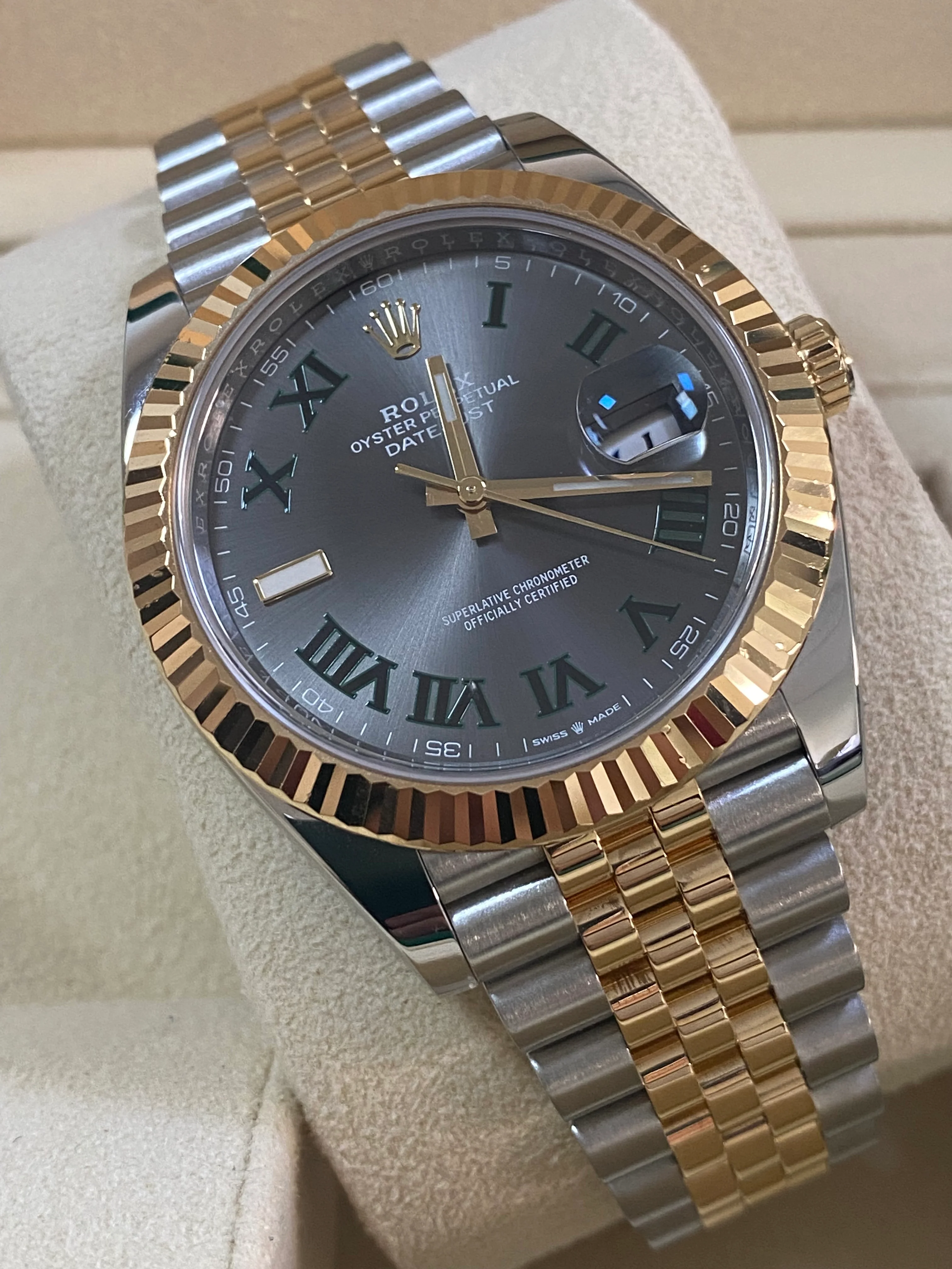 Rolex Steel and Yellow Gold Rolesor Datejust 41 - Fluted Bezel - 