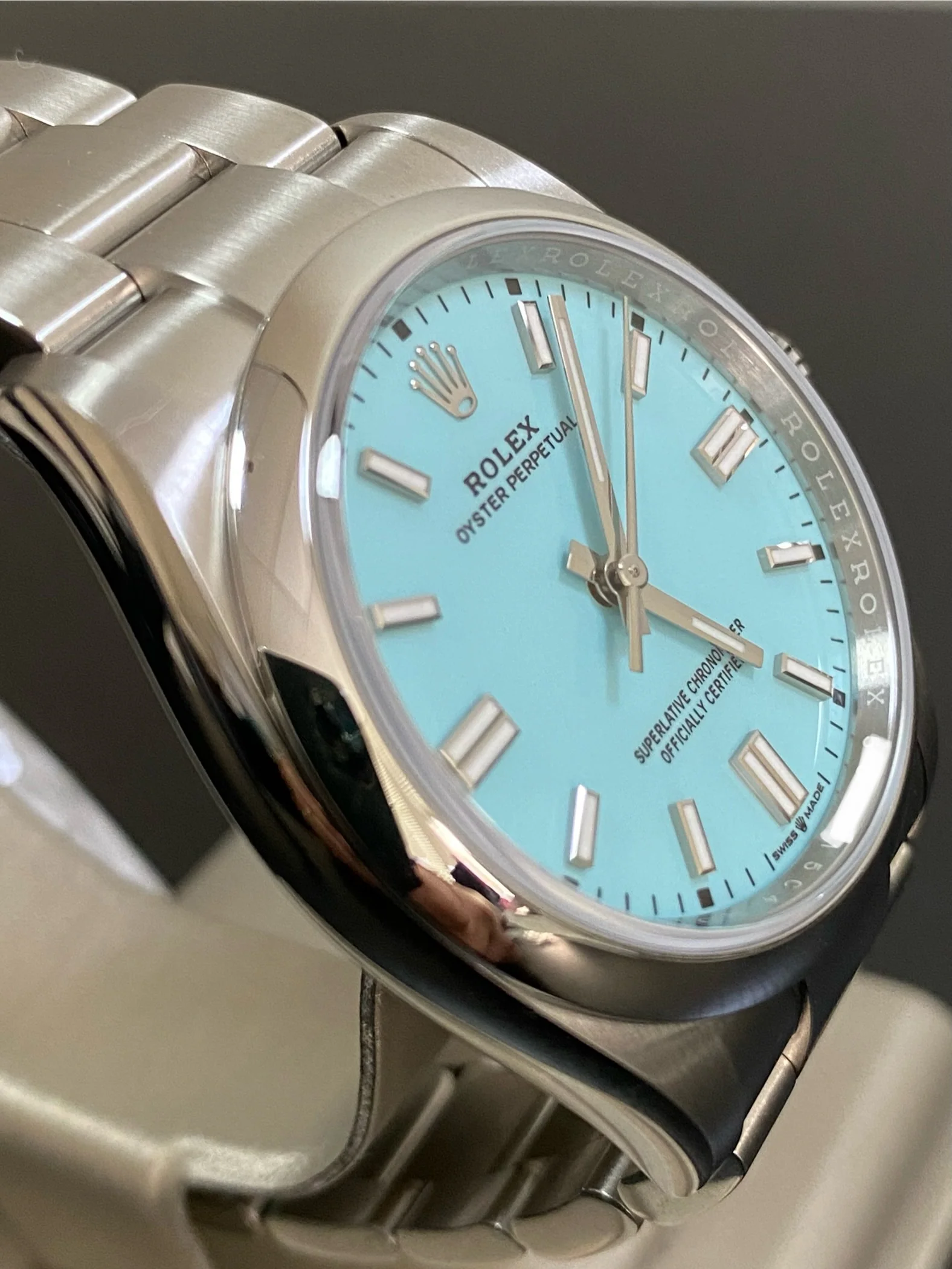 Rolex Oyster Perpetual 36 - 2024 - Domed Bezel - Tiffany Dial - Oyster Bracelet - 126000 *FULL SET*