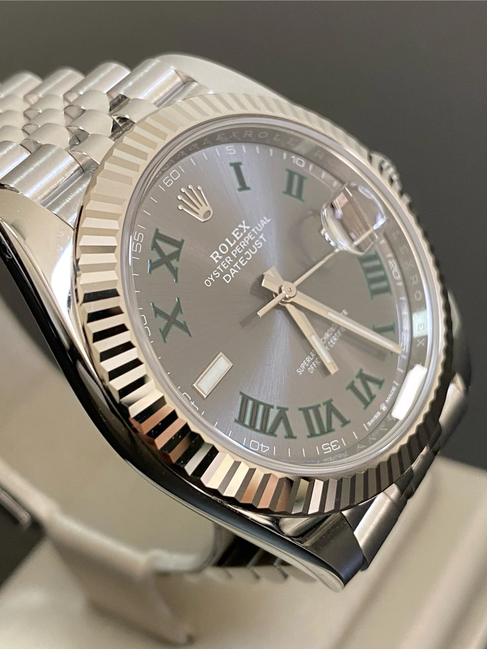 Rolex Steel and White Gold Datejust 41 - 2024 - Fluted Bezel - 