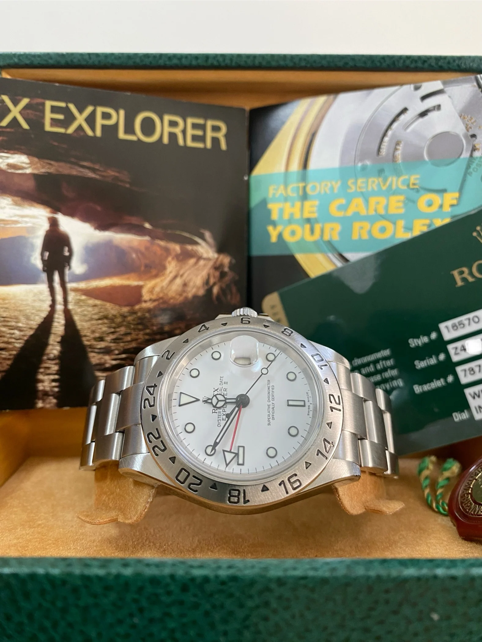 Rolex Steel Oyster Perpetual Explorer II - Z serial - 