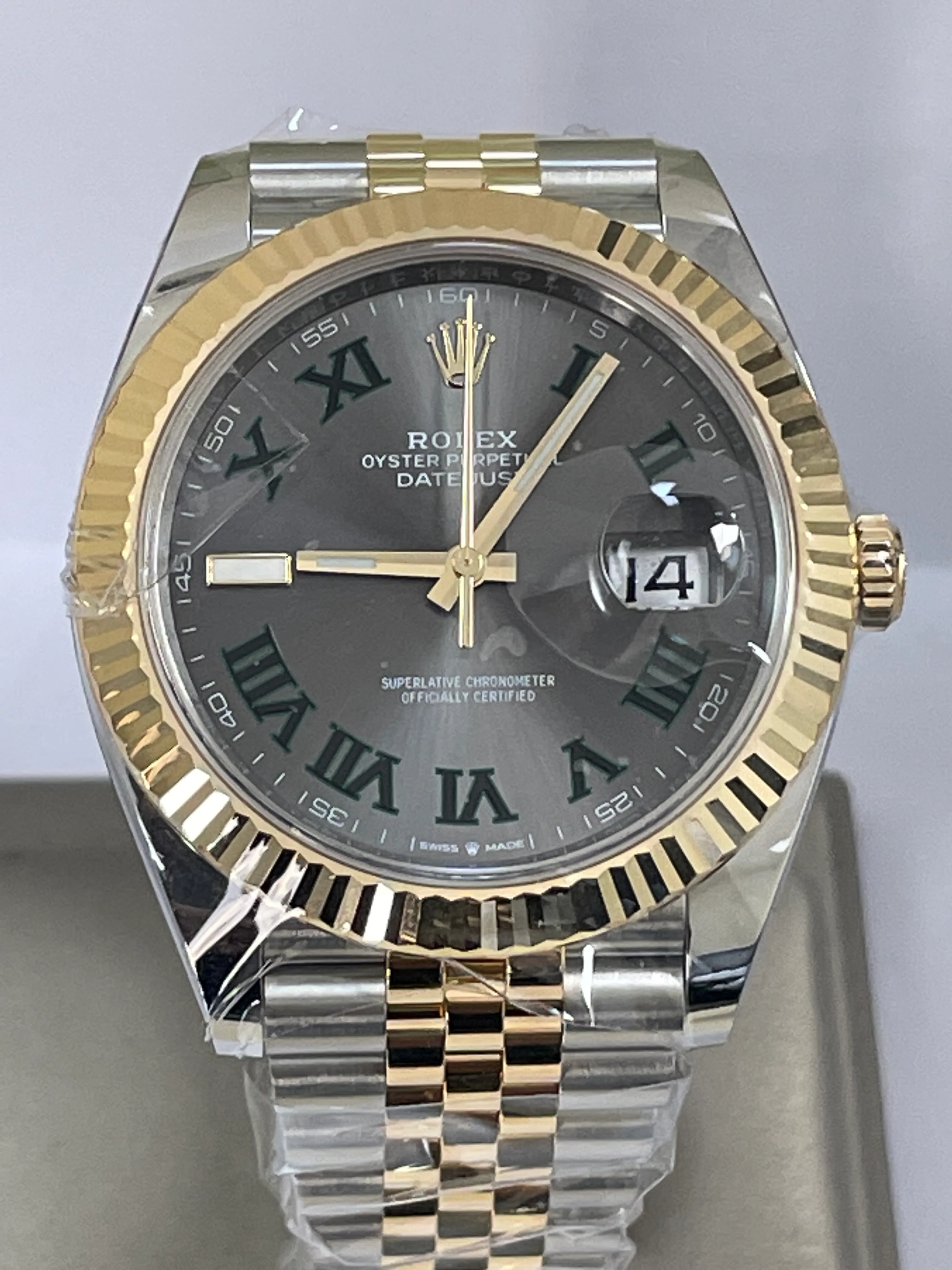 Rolex Steel and Yellow Gold Datejust 41 - 2023 - Fluted Bezel - 