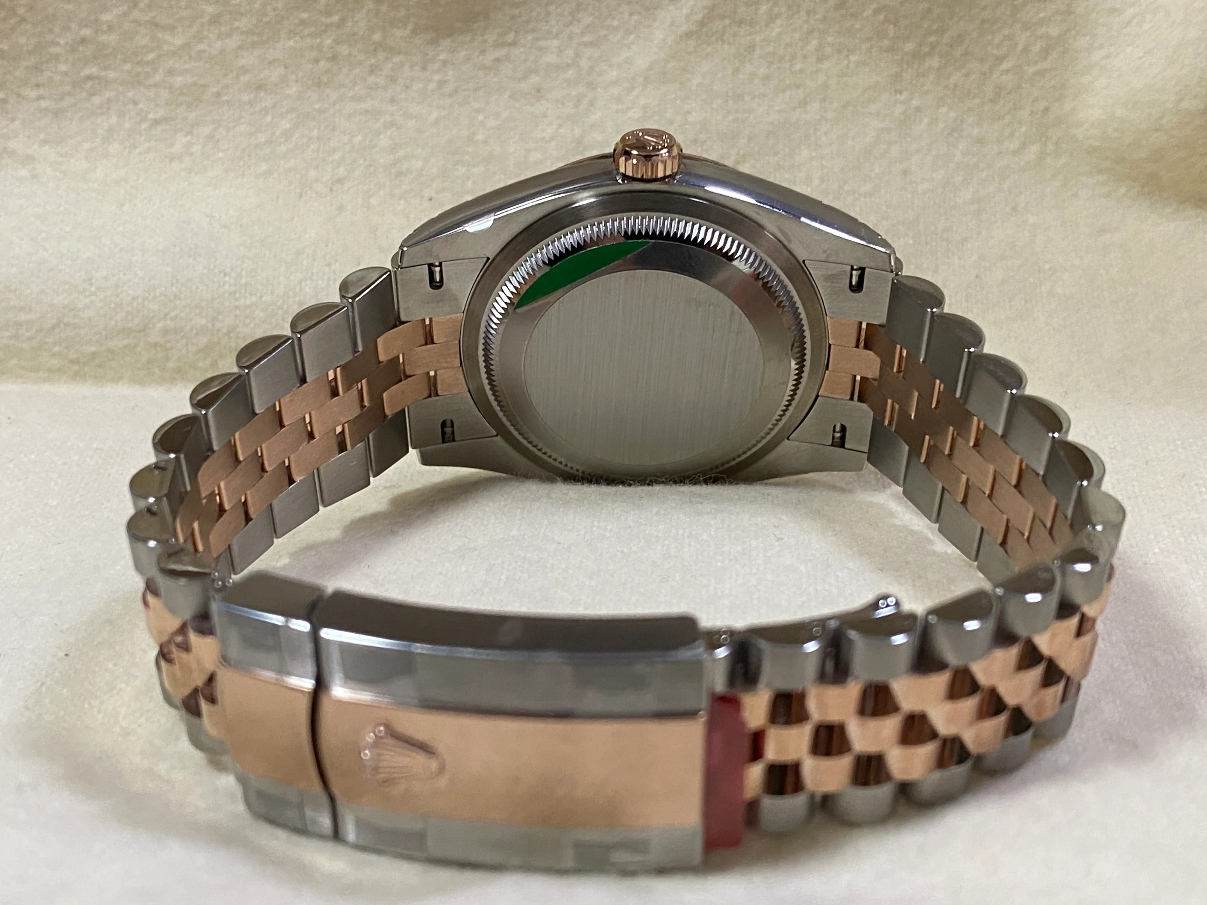 Rolex Steel and Everose Gold Datejust 36 - 2023 - Fluted Bezel - Chocolate Index Dial - Jubilee Bracelet - 126231