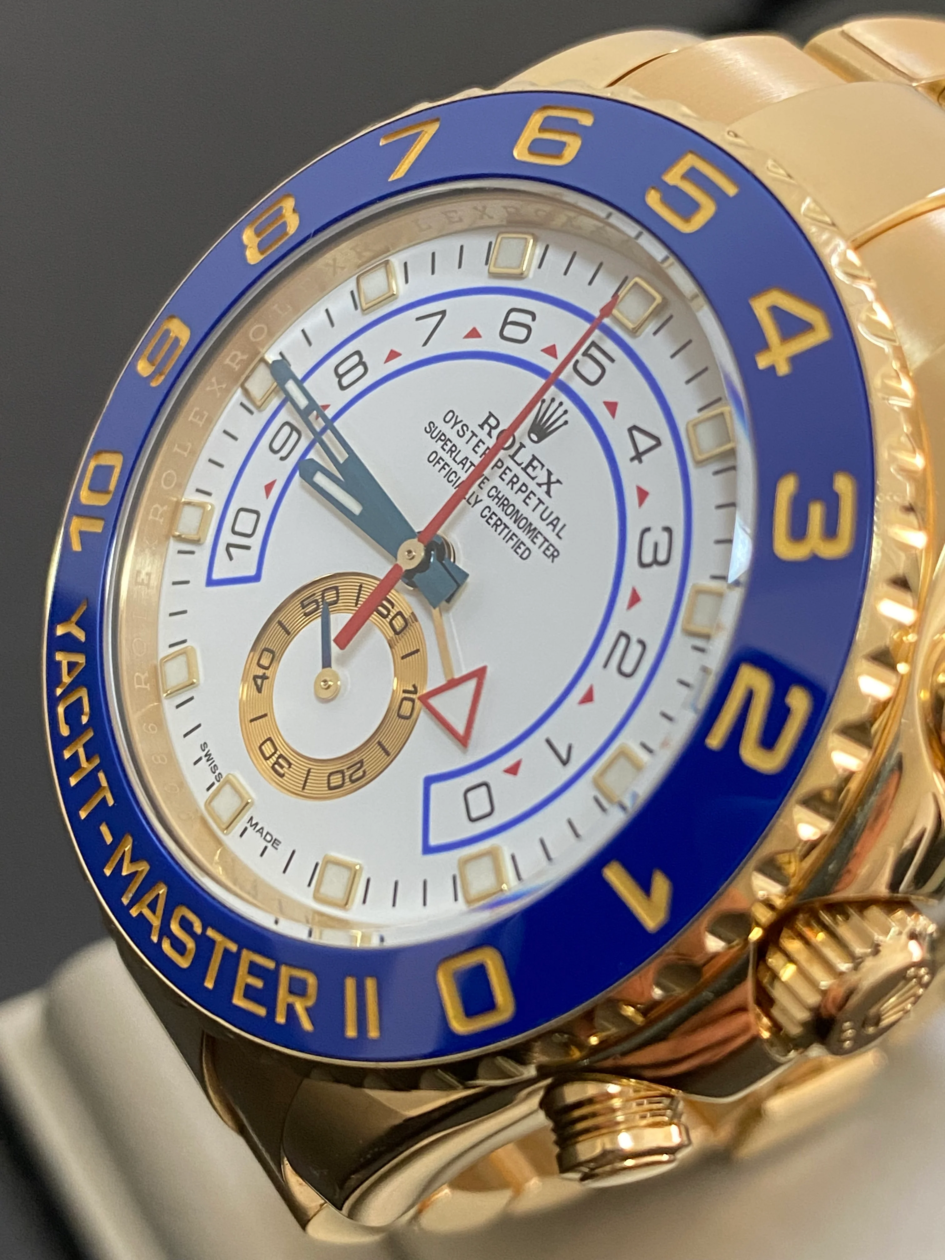Rolex Yellow Gold Yacht-Master II - 2018 - White Dial - 116688 *UNPOLISHED*