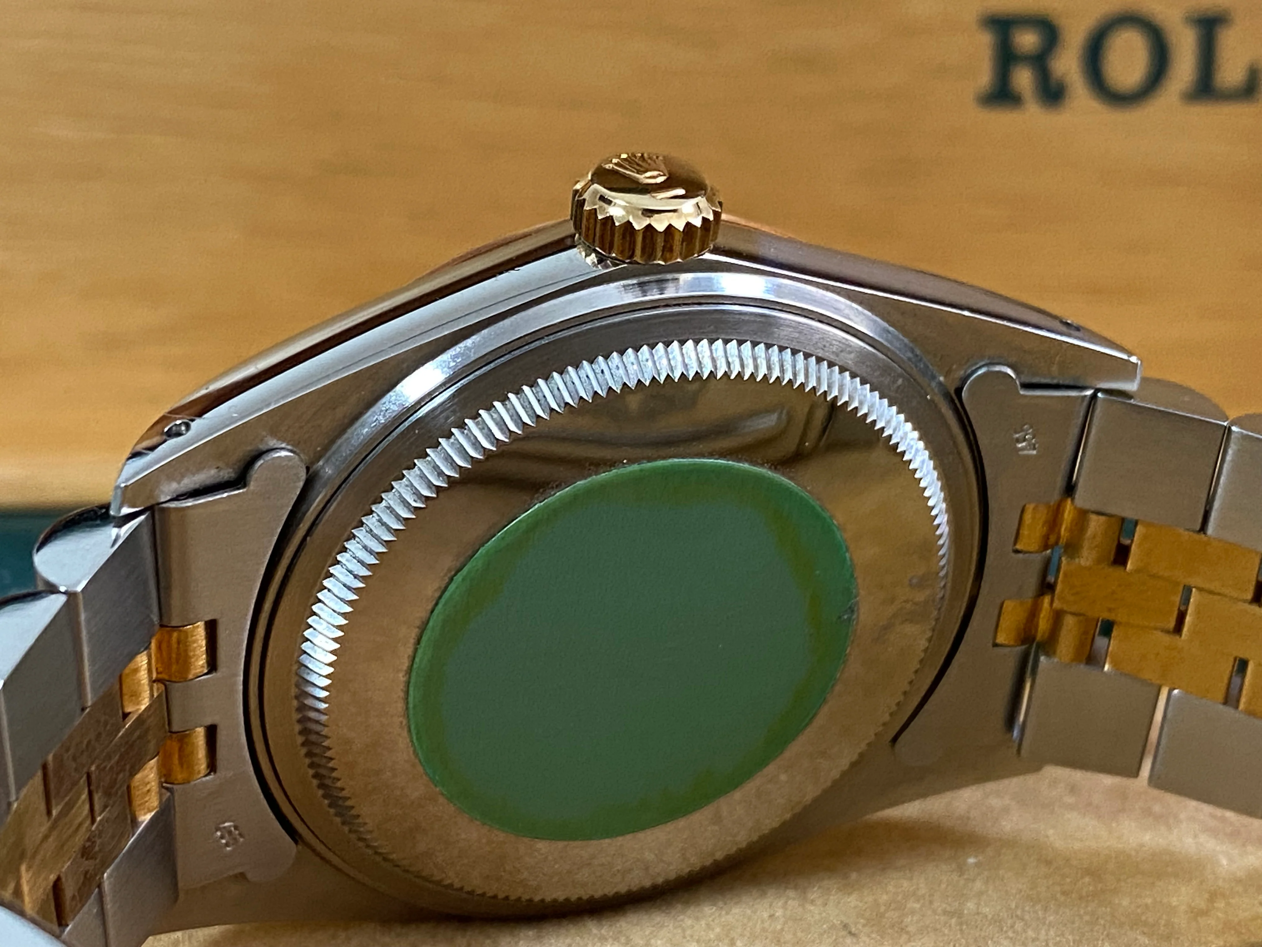 Rolex Steel and Yellow Gold Datejust 36 - 1987 - Fluted Bezel - Champagne Index Dial - Jubilee Bracelet - 16013 *UNPOLISHED*