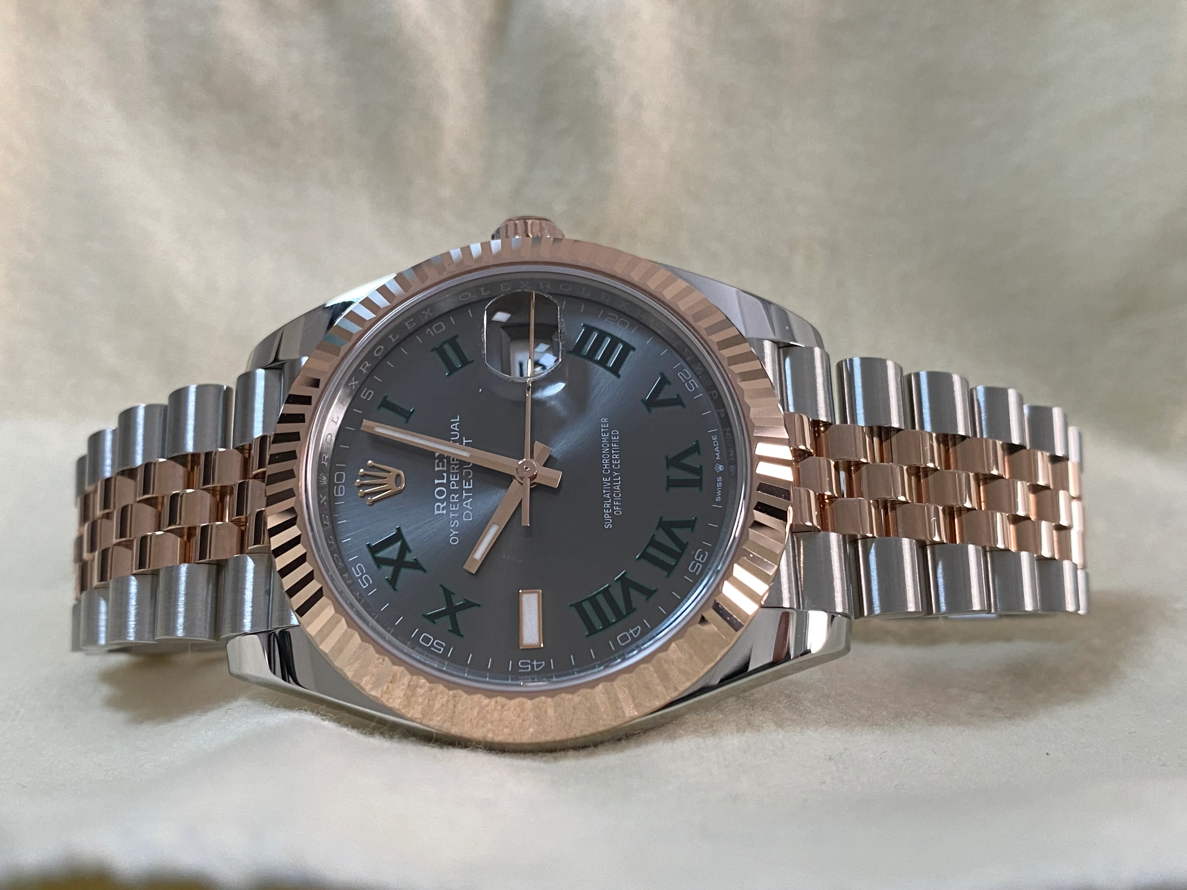 Rolex Steel and Everose Gold Datejust 41 - 2024 - Fluted Bezel - 