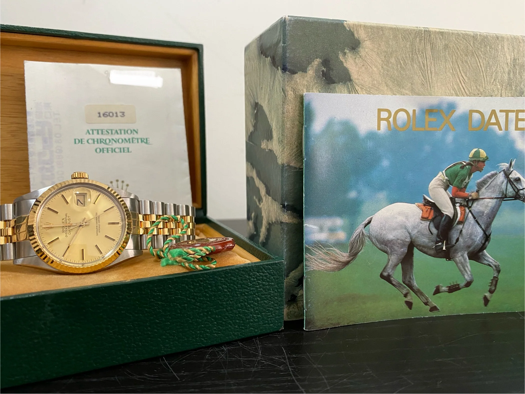 Rolex Steel and Yellow Gold Datejust 36 - 1987 - Fluted Bezel - Champagne Index Dial - Jubilee Bracelet - 16013 *UNPOLISHED*