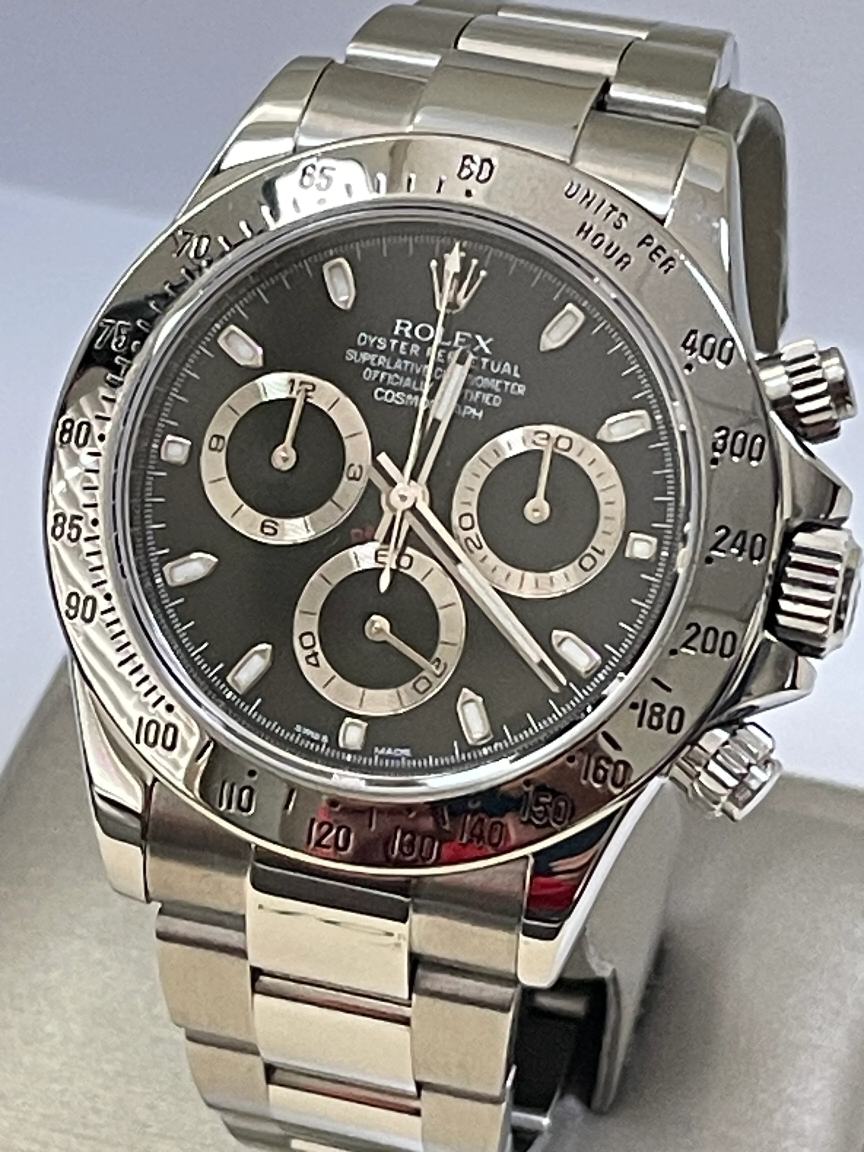 Rolex Steel Cosmograph Daytona - 2013 - Black Index Dial - 116520 
