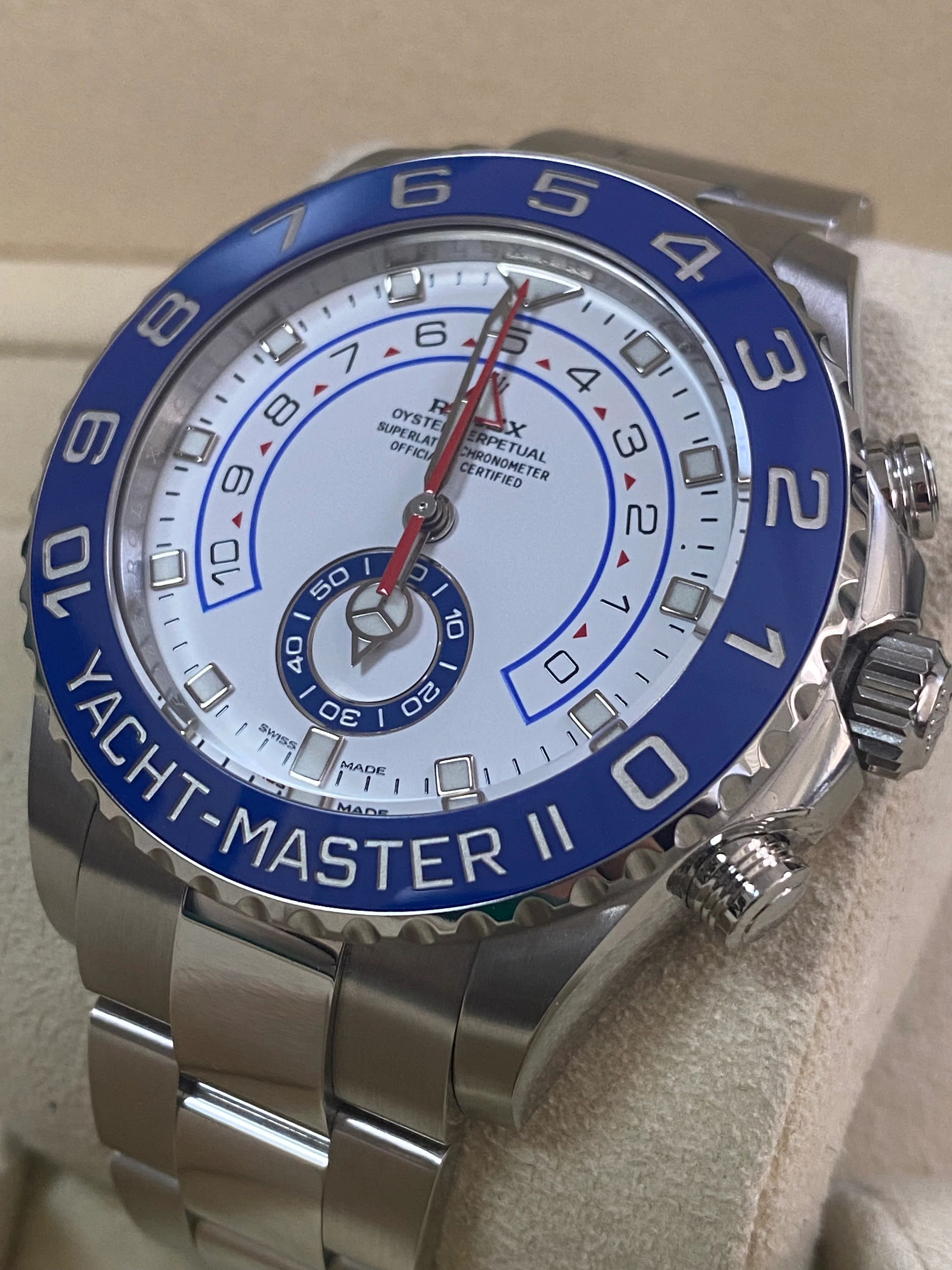 Rolex Steel Yacht-Master II - 2021 - White Dial - 116680 *FULL SET*