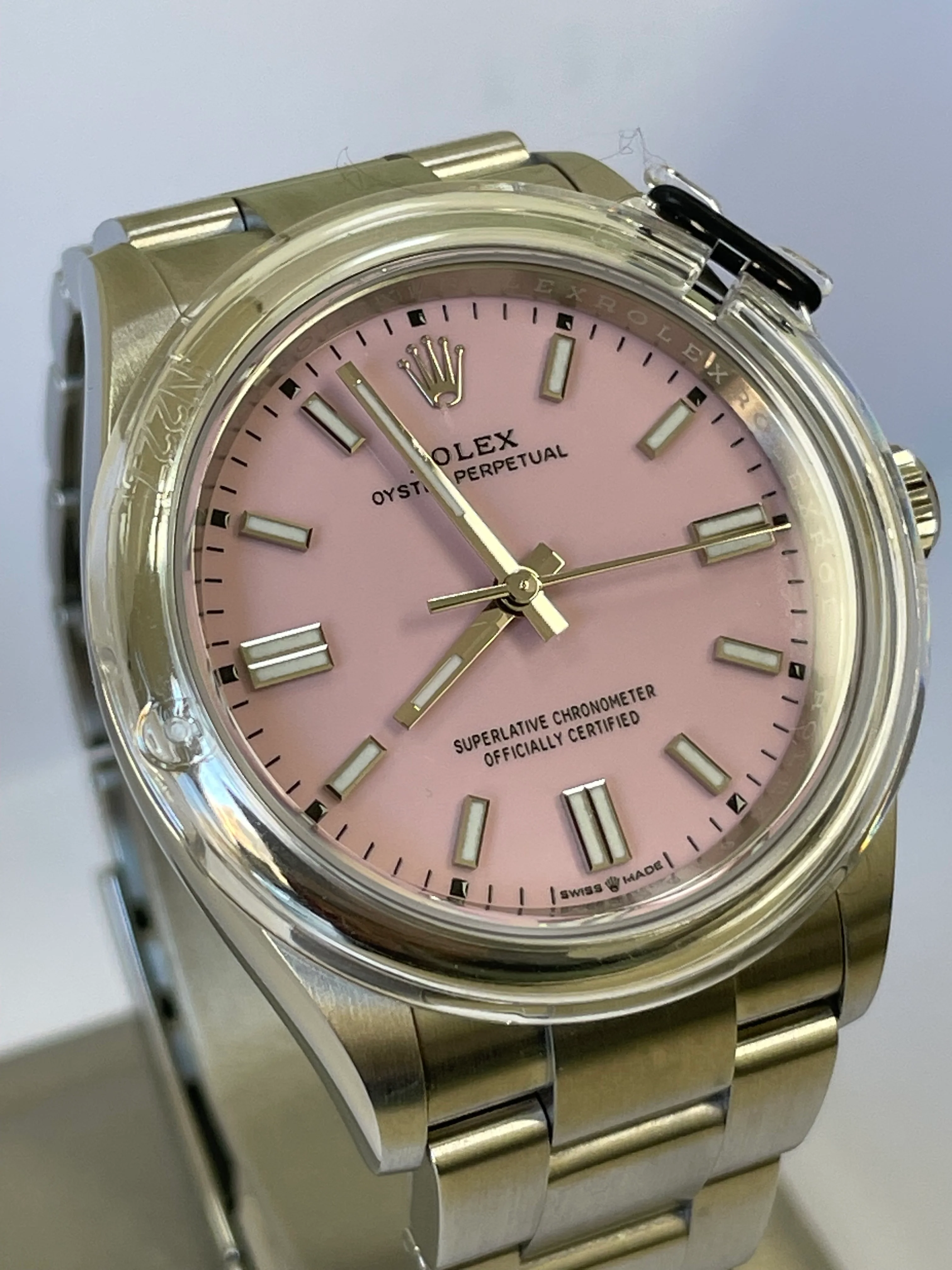 Rolex Oyster Perpetual 36 - 2022 - Domed Bezel - Candy Pink Index Dial - Oyster Bracelet - 126000