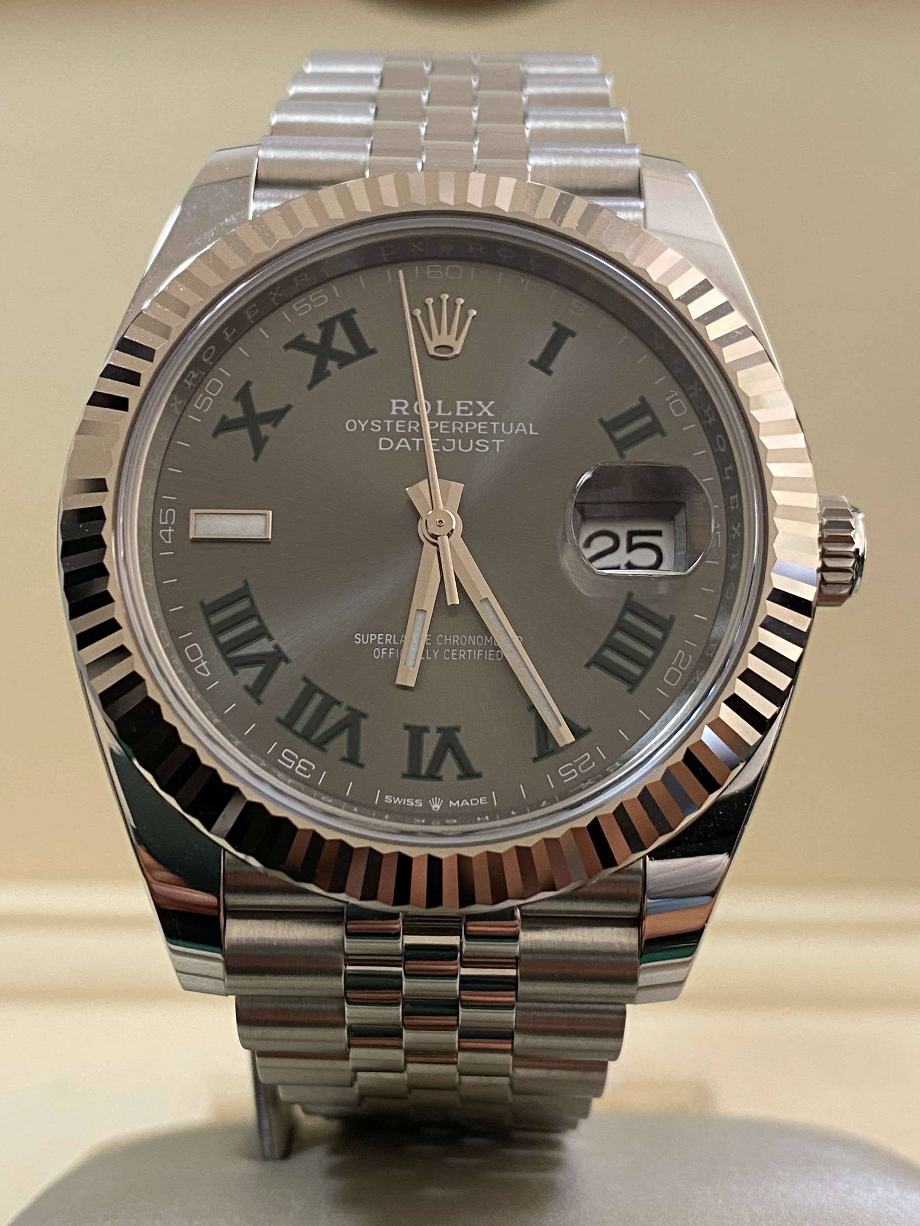Rolex Steel and White Gold Datejust 41 - 2024 - Fluted Bezel - 