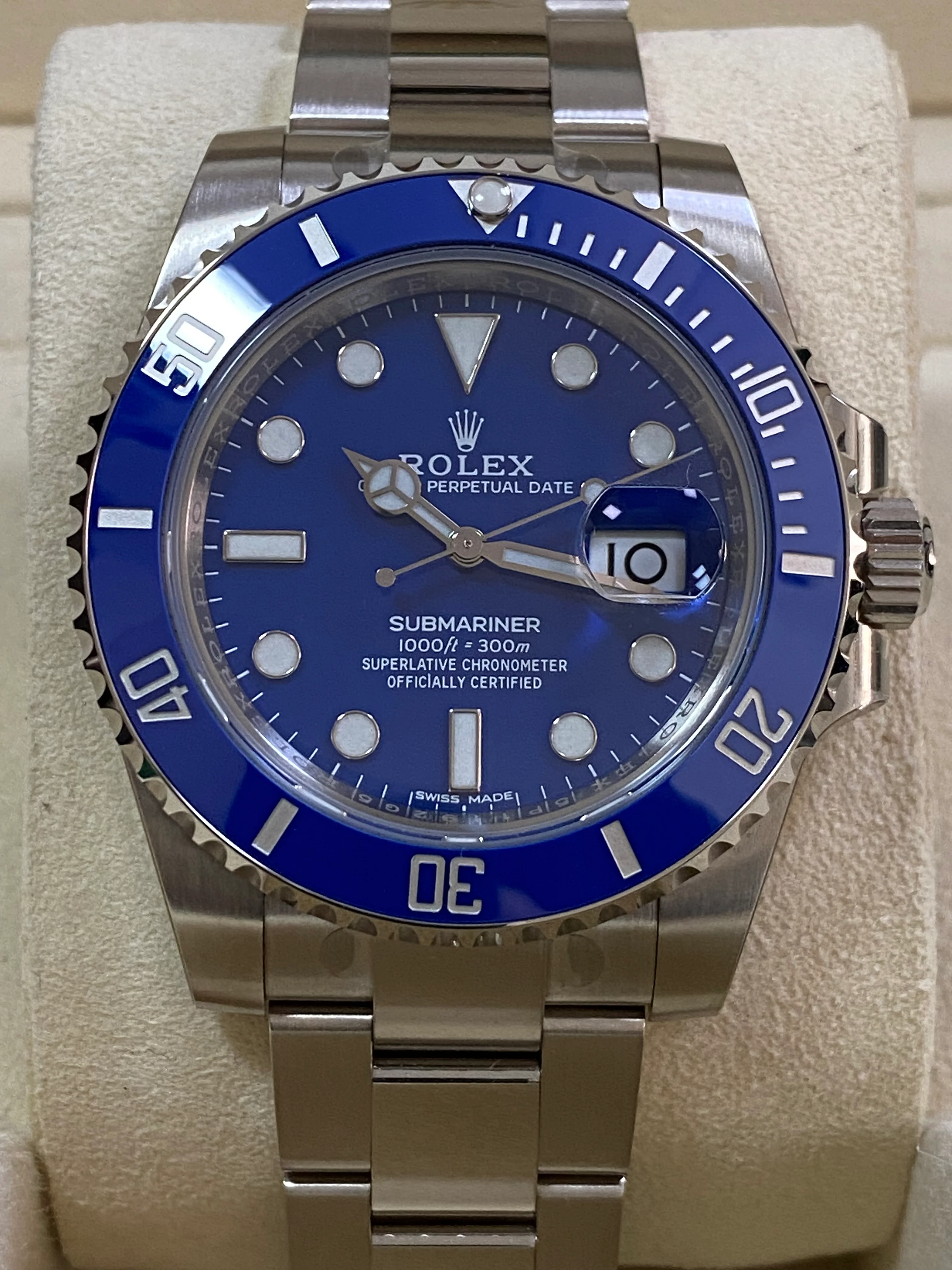 Rolex White Gold Submariner Date - 2018 - 