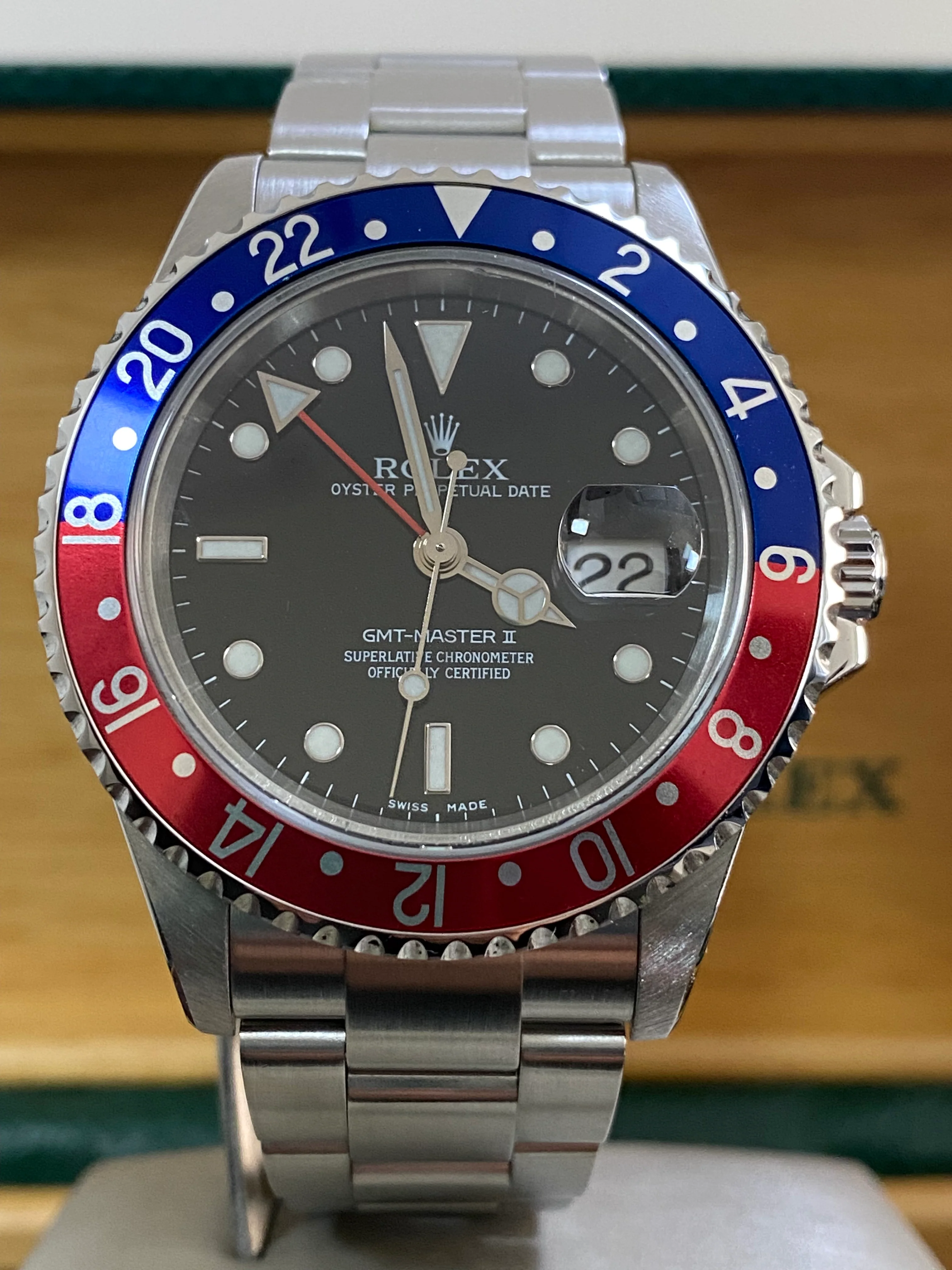 Rolex Steel GMT-Master II -  D serial - 