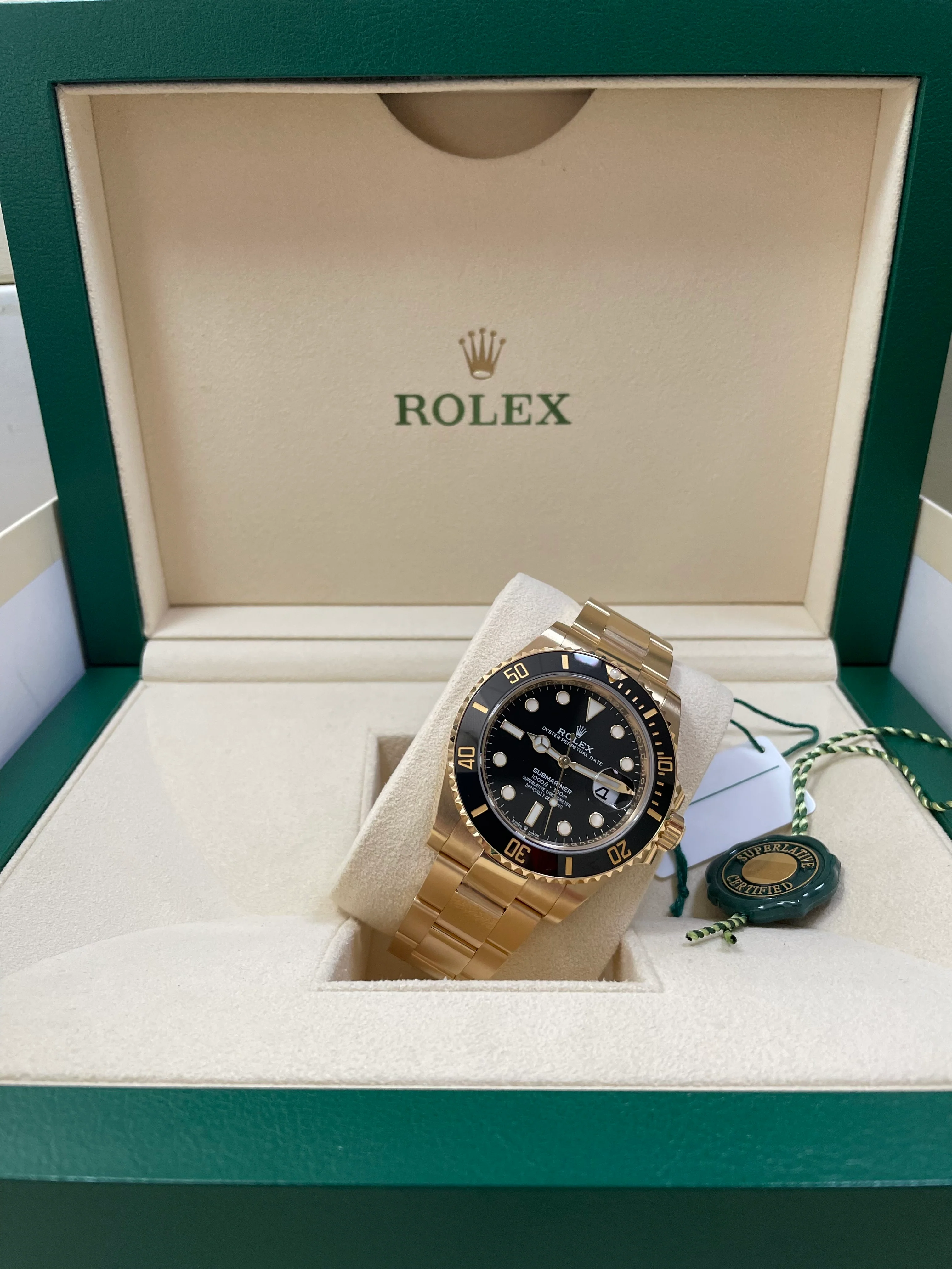 Rolex Yellow Gold Submariner Date - 2023 - Black Bezel - Black Dial - 126618LN