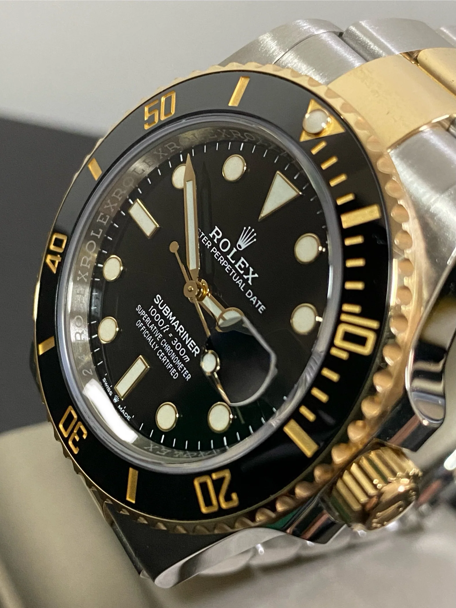 Rolex Steel and Gold Submariner Date - 2021 - Black Bezel - Black Dial - 126613LN