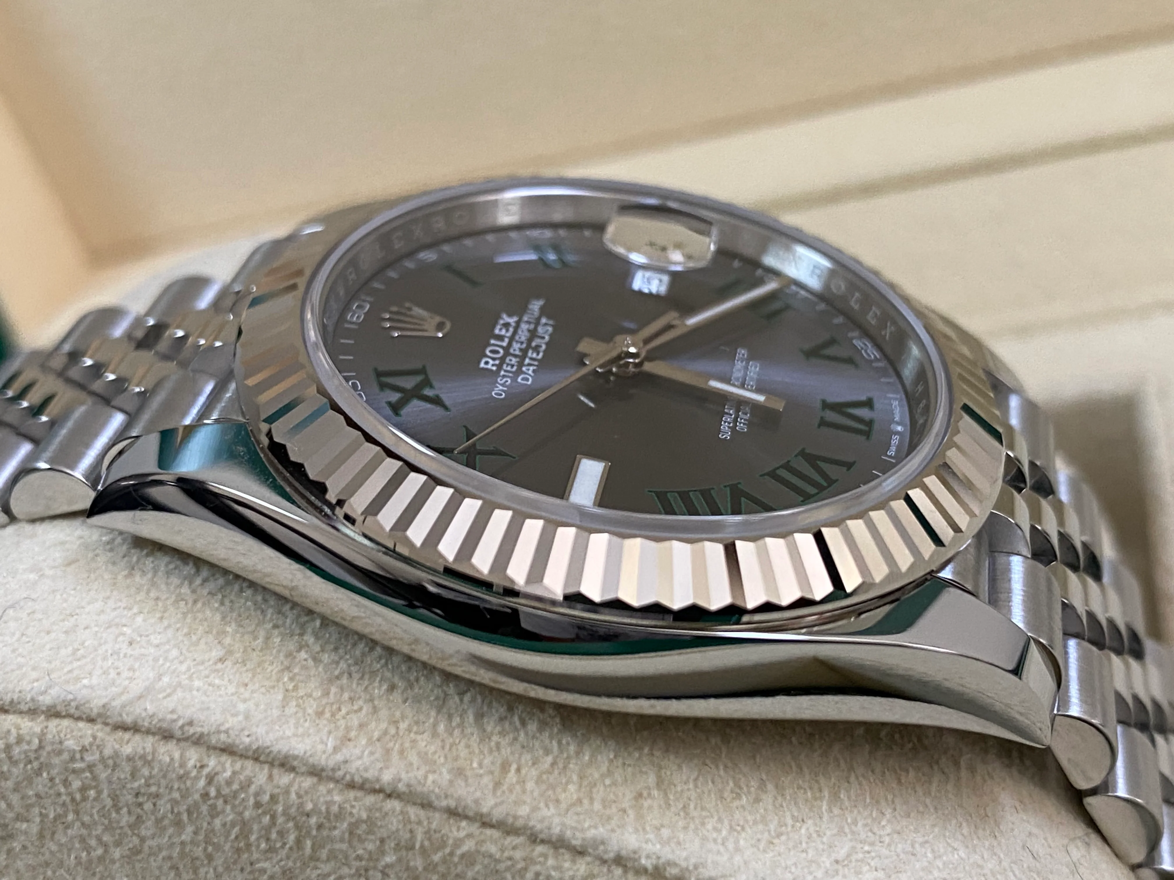 Rolex Steel and White Gold Datejust 41 - 2024 - Fluted Bezel - 
