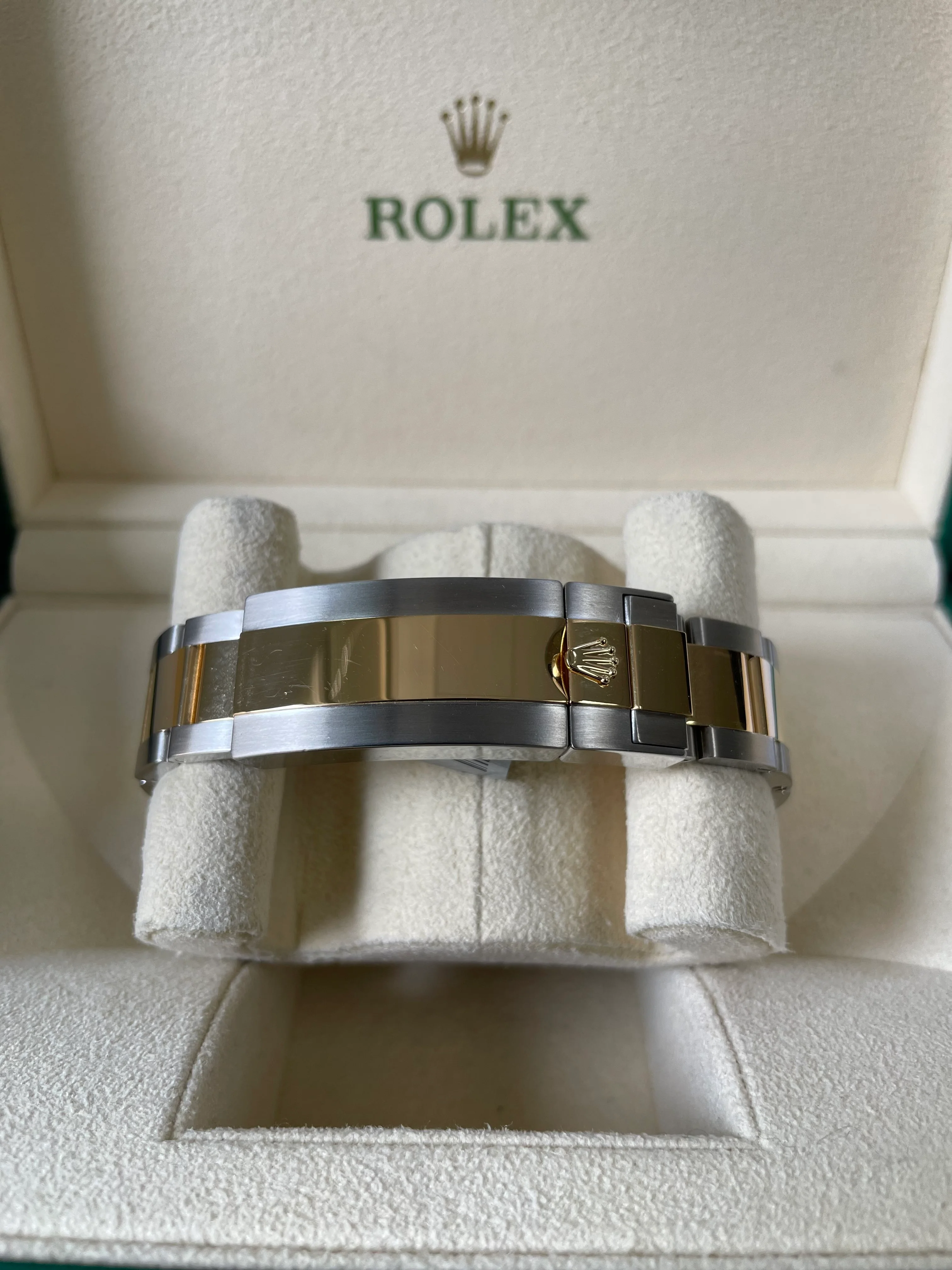 Rolex Steel and Gold Submariner Date - G Serial - Flat Blue Dial - 116613LB