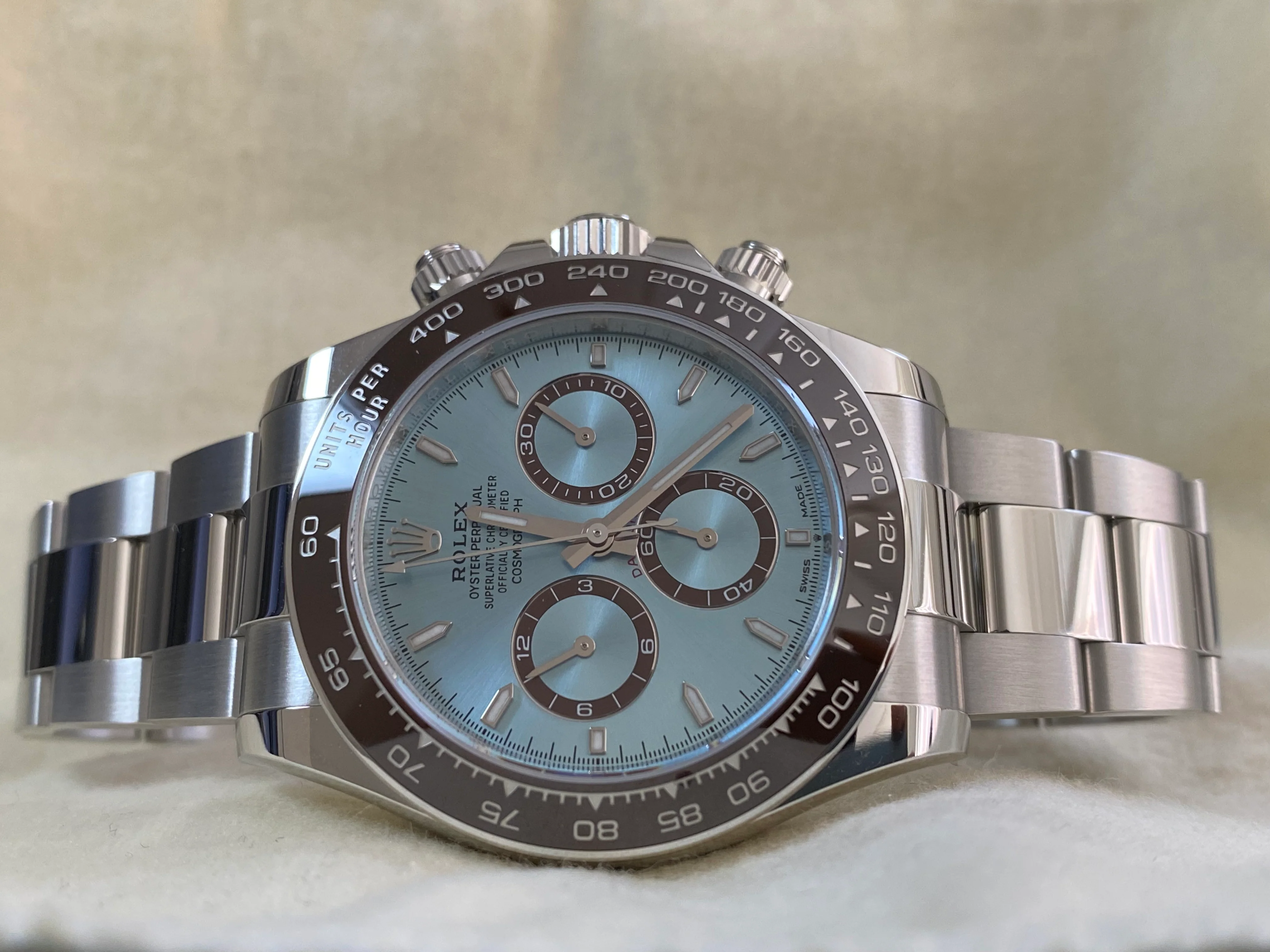 Rolex Platinum Cosmograph Daytona - 2024 - Ice Blue Index Dial - 126506 *FULL SET*