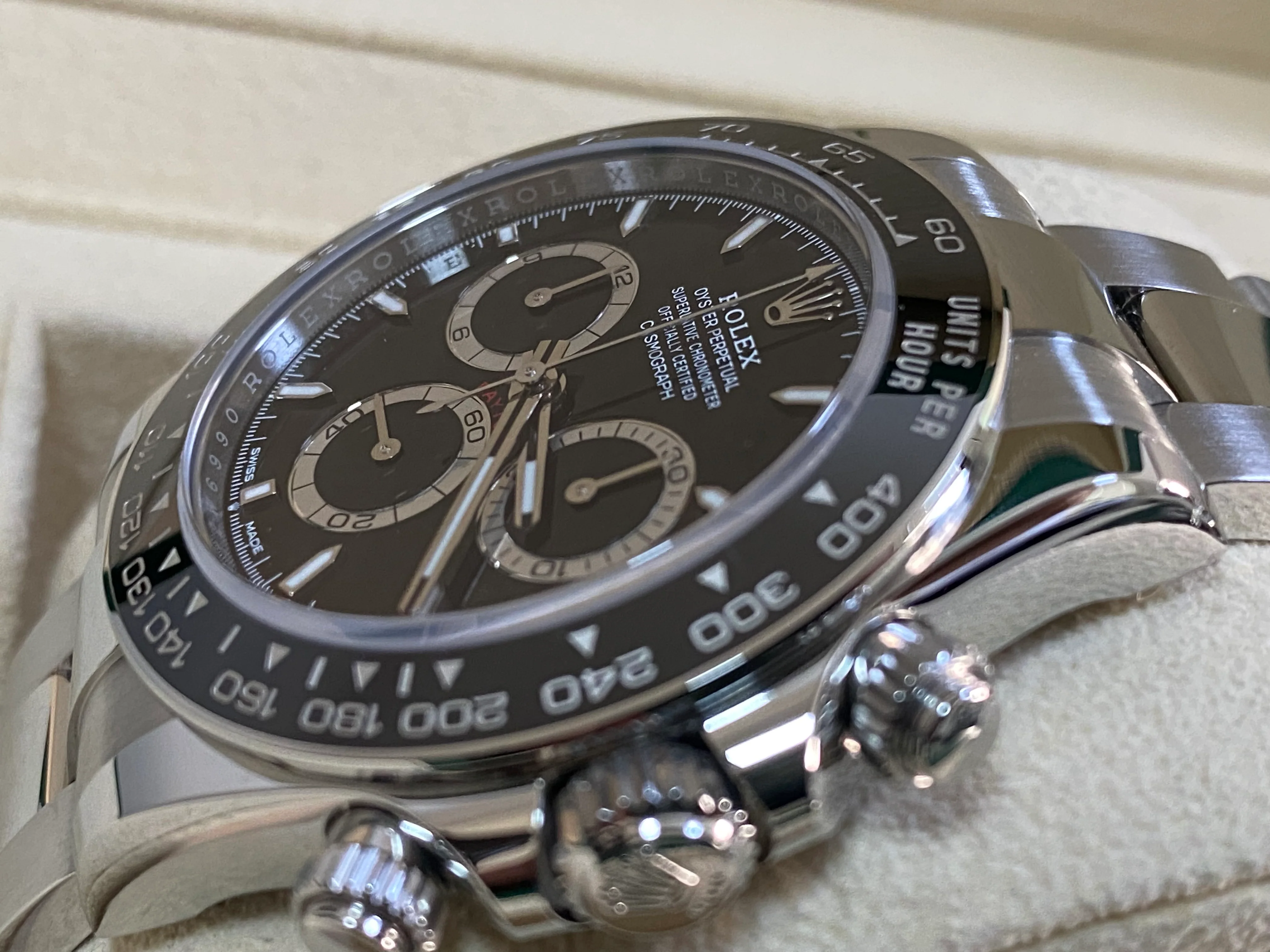 Rolex Steel Cosmograph Daytona - 2024 - Black Index Dial - 126500LN