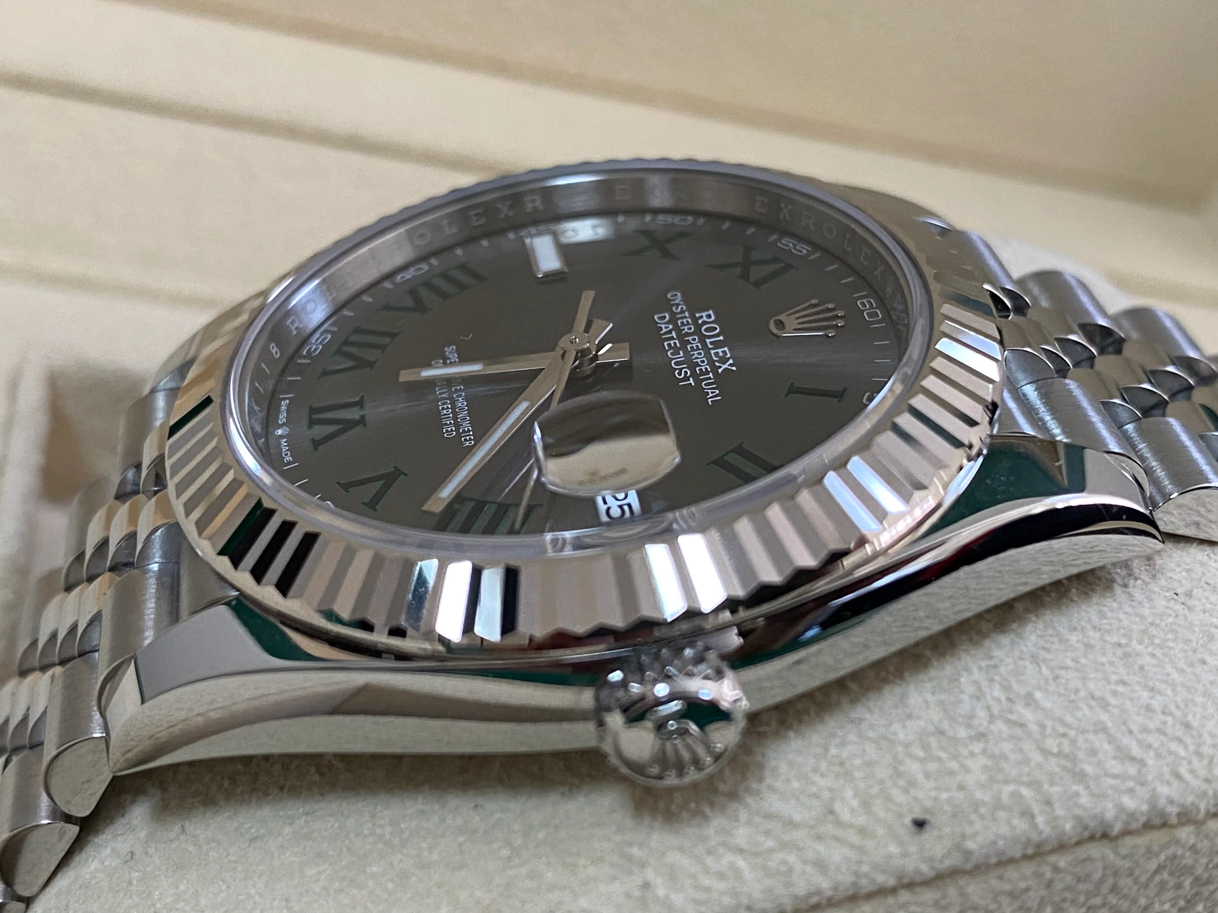 Rolex Steel and White Gold Datejust 41 - 2024 - Fluted Bezel - 