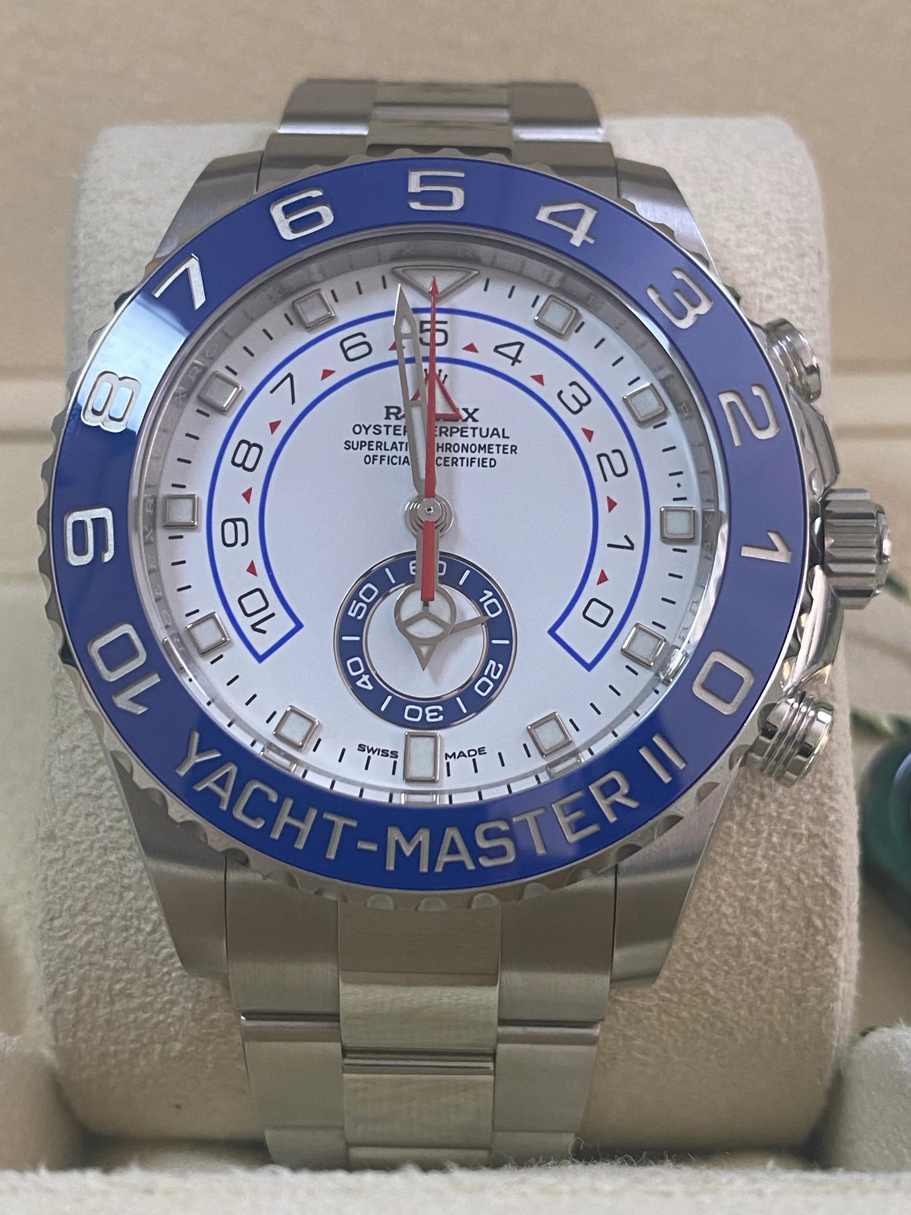 Rolex Steel Yacht-Master II - 2021 - White Dial - 116680 *FULL SET*