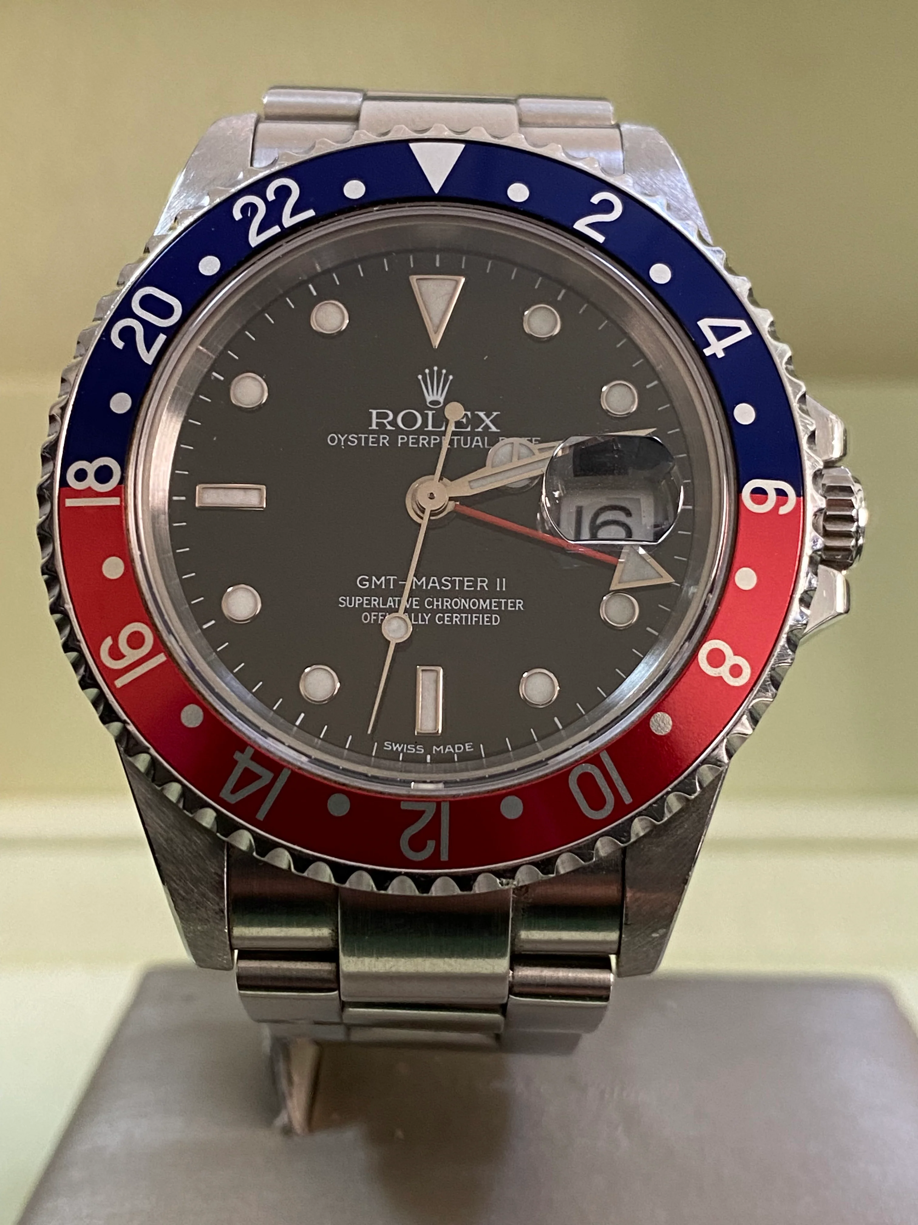 Rolex Steel GMT-Master II - D Serial - 