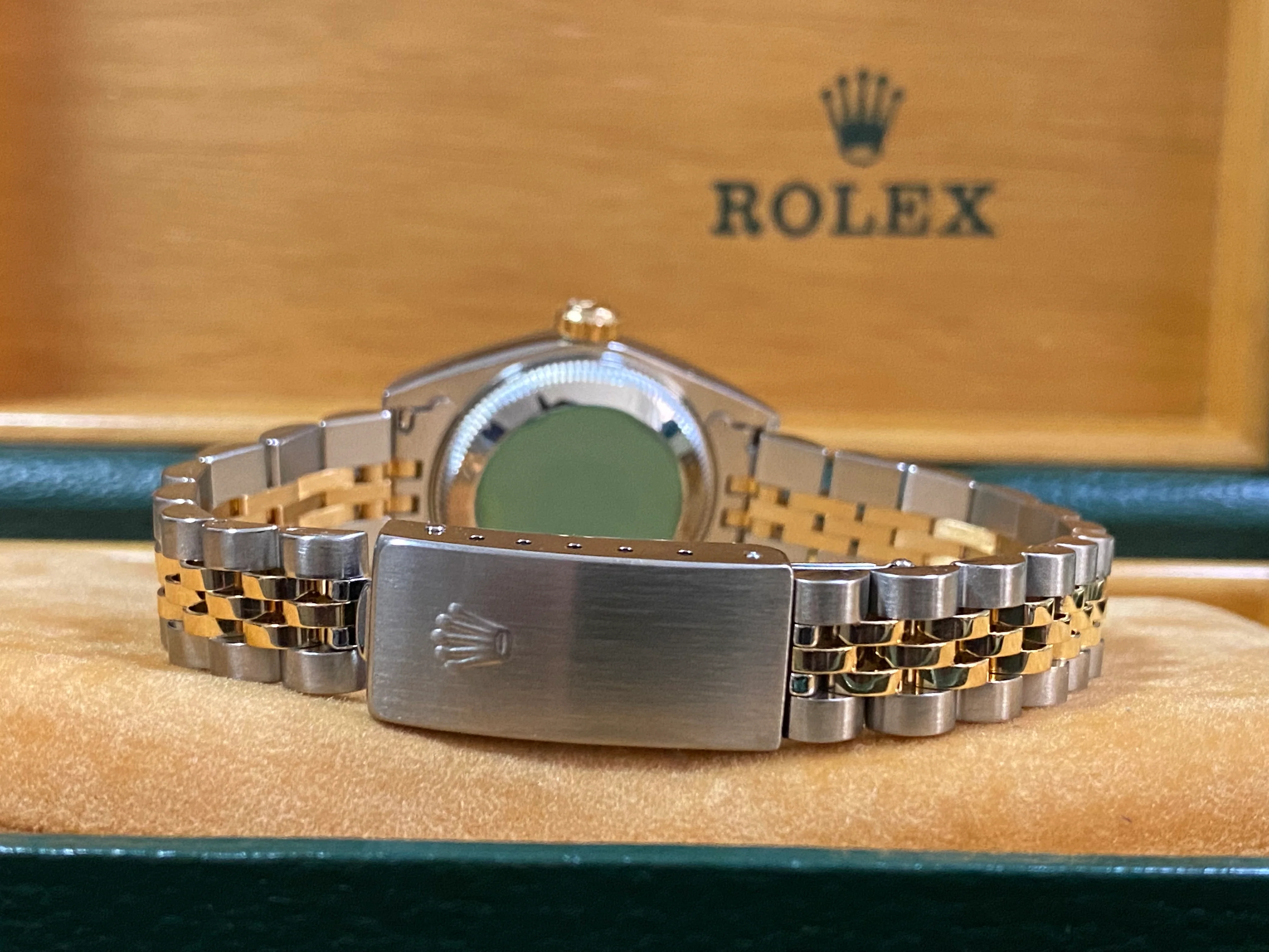 Rolex Two Tone Lady-Datejust - T Serial- Fluted Bezel - Silver Roman Dial - Jubilee Bracelet - 69173