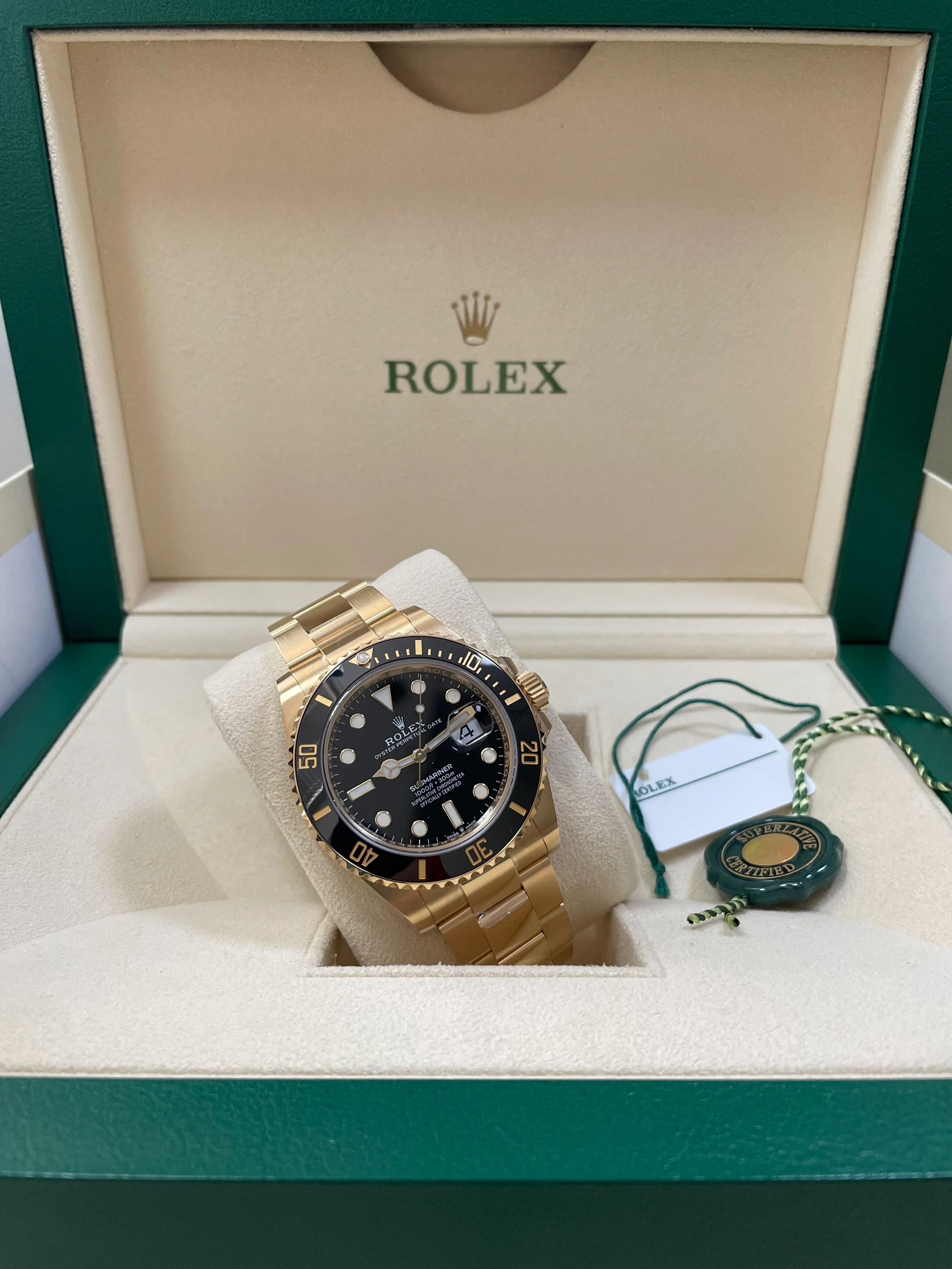 Rolex Yellow Gold Submariner Date - 2023 - Black Bezel - Black Dial - 126618LN