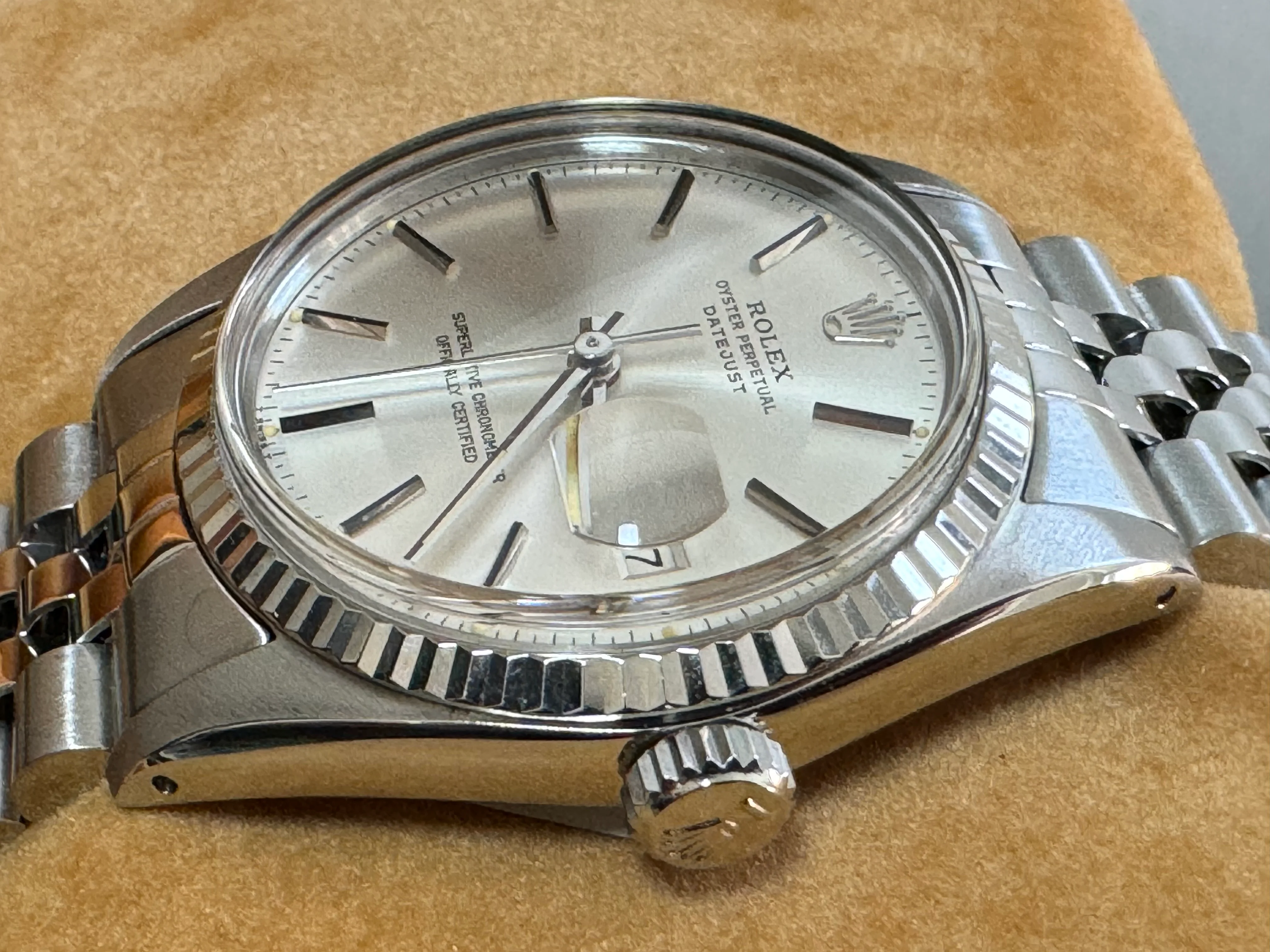 Rolex Steel Datejust 36 - Fluted Bezel - Silver Index Dial - Jubilee Bracelet - 16014