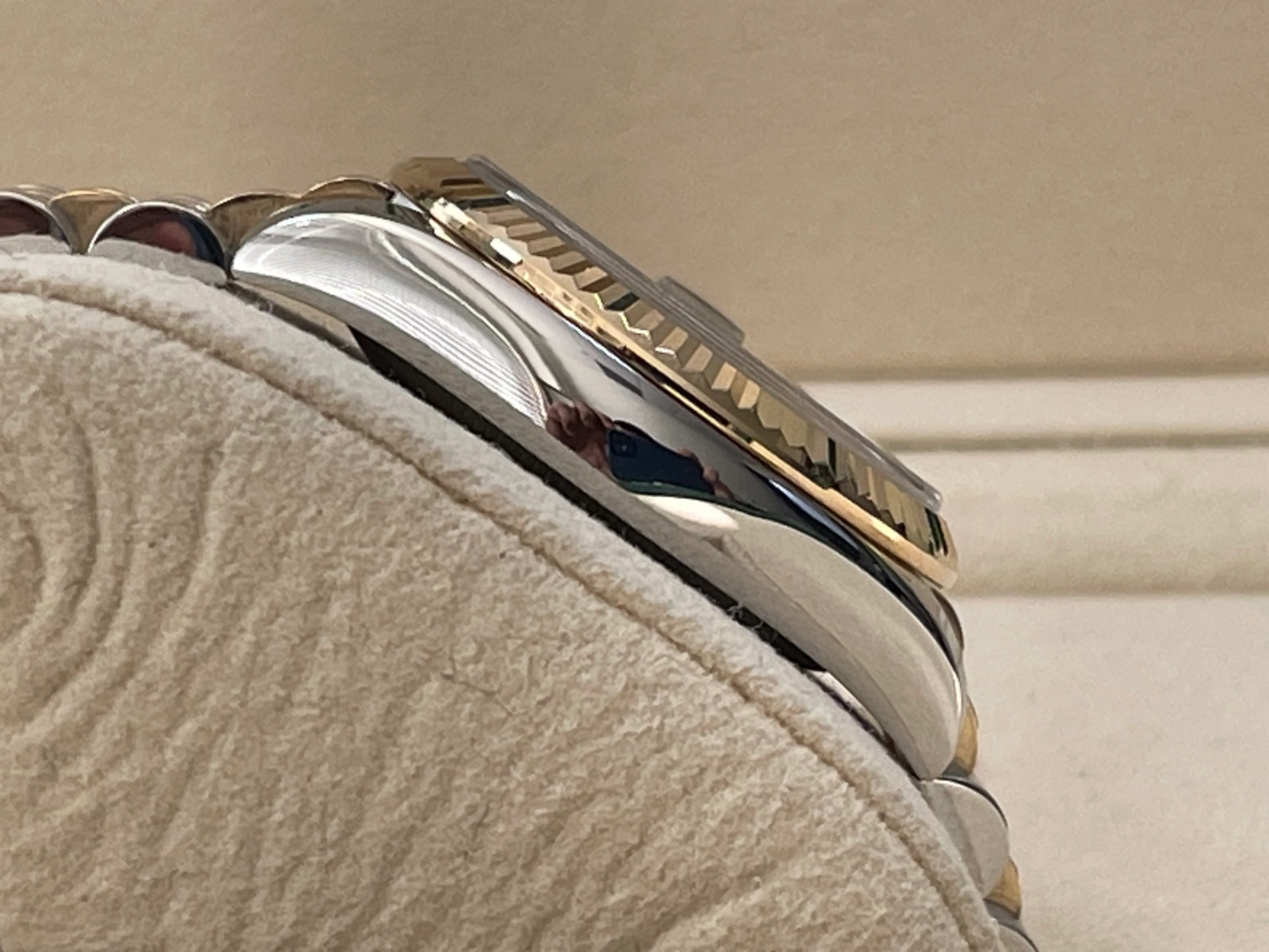 Rolex Steel and Yellow Gold Datejust 31 - 2016 - Fluted Bezel - Black Index Dial - Jubilee Bracelet - 178273