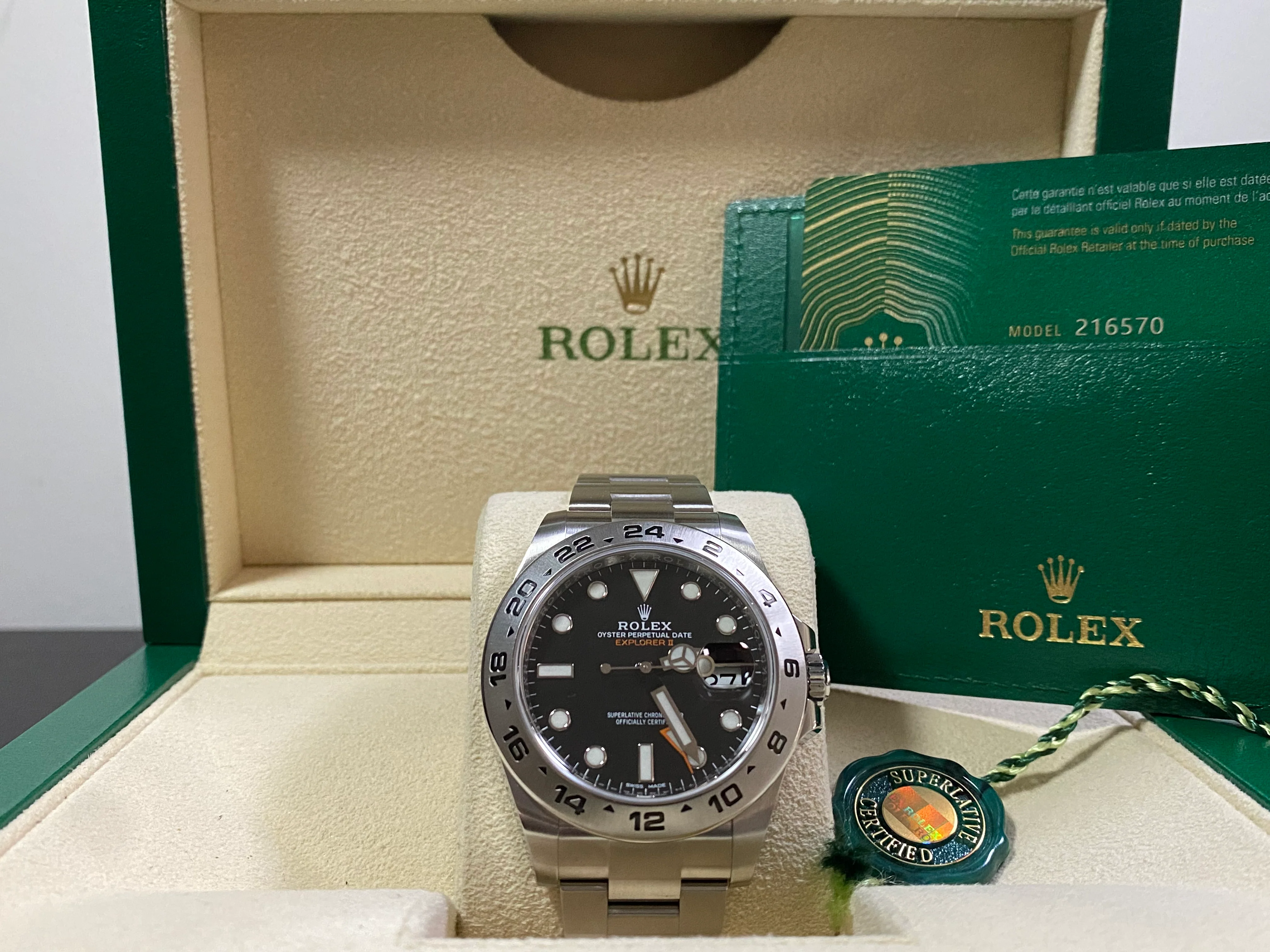 Rolex Oyster Perpetual Explorer II -  2021 - Black Dial - 216570