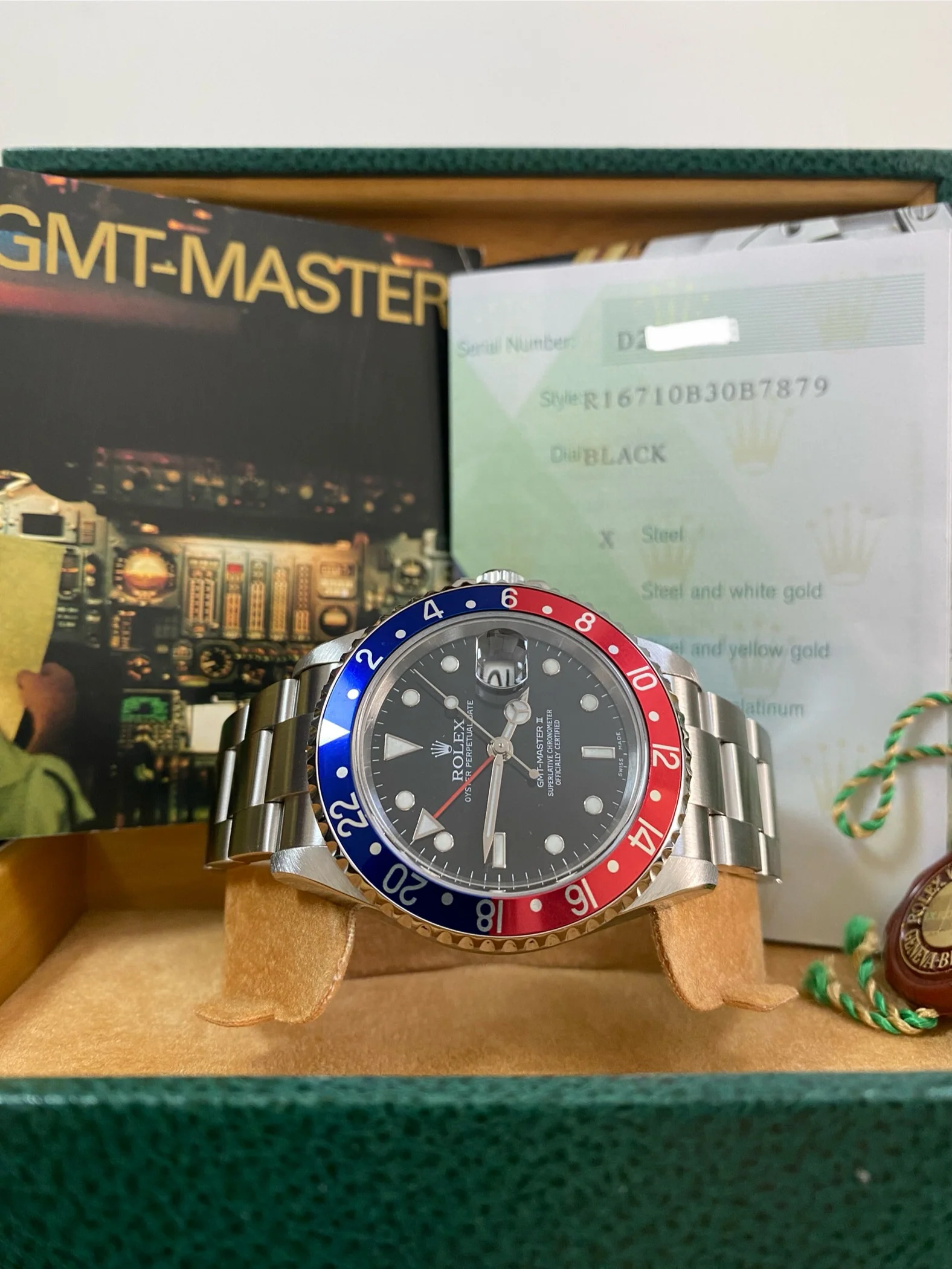 Rolex Steel GMT-Master II -  D serial - 