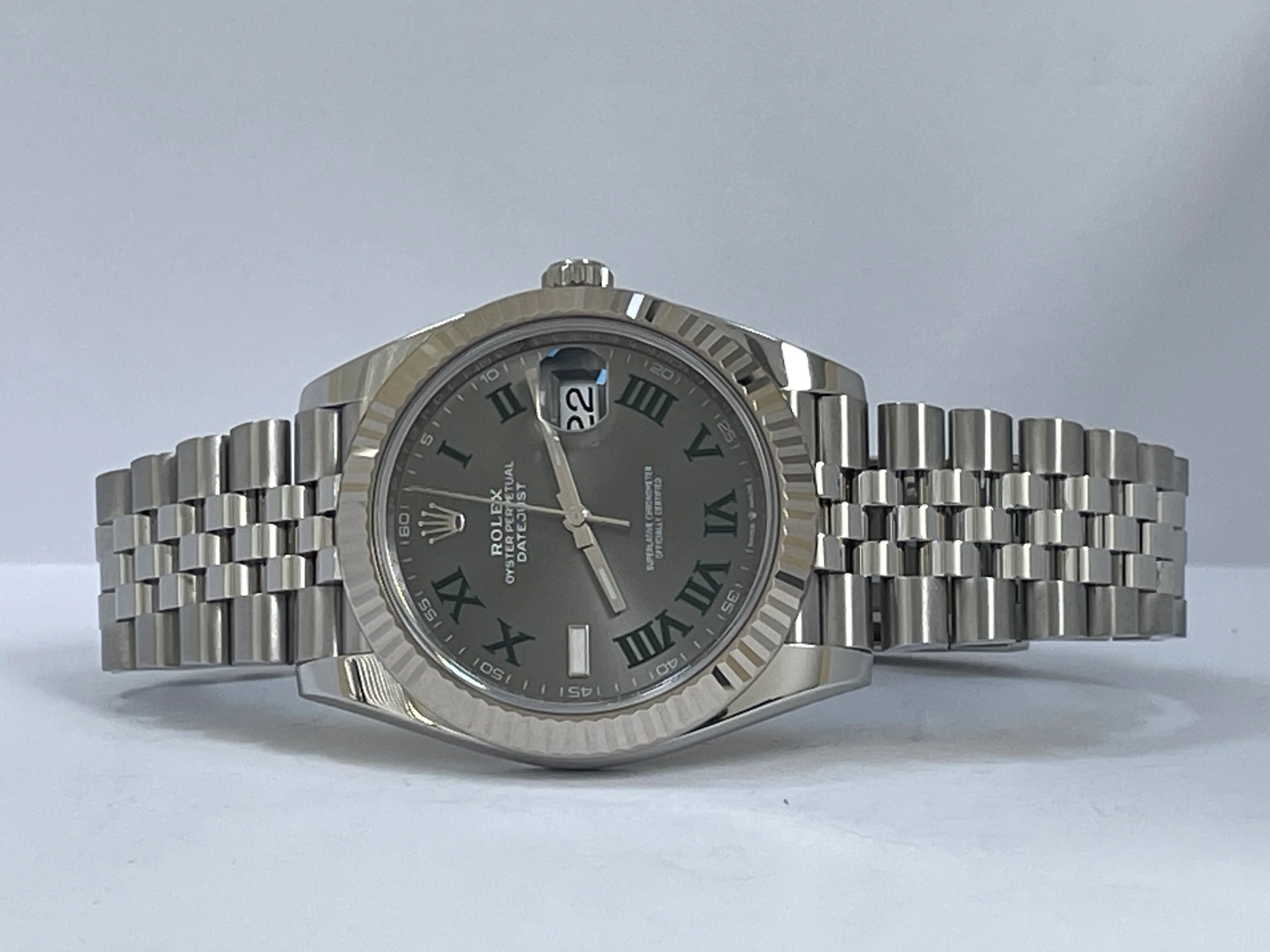 Rolex Steel and White Gold Datejust 41 - 2023 - Fluted Bezel - 