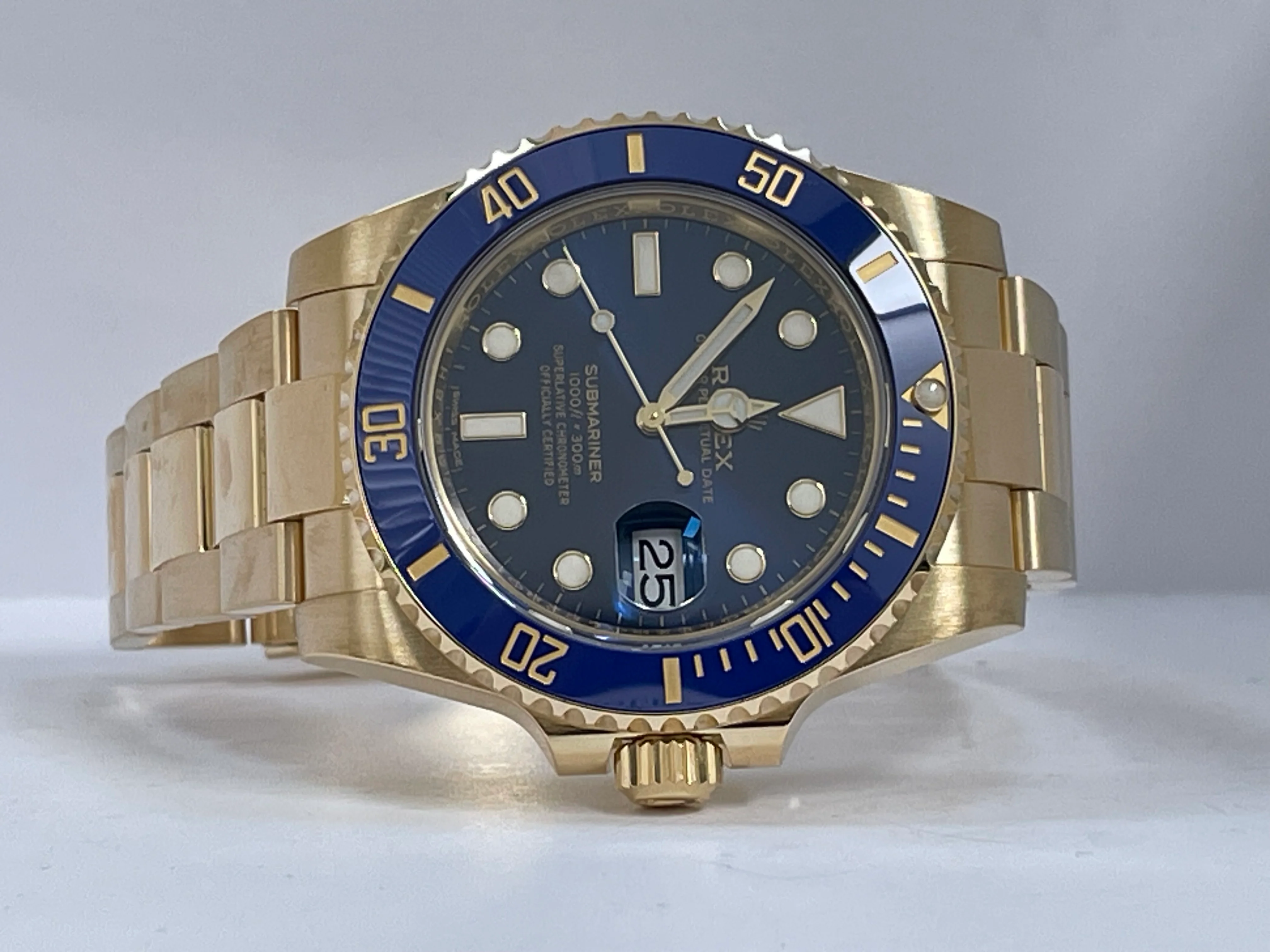 Rolex Yellow Gold Submariner Date - 2020 - Blue Bezel - Blue Dial - 116618LB
