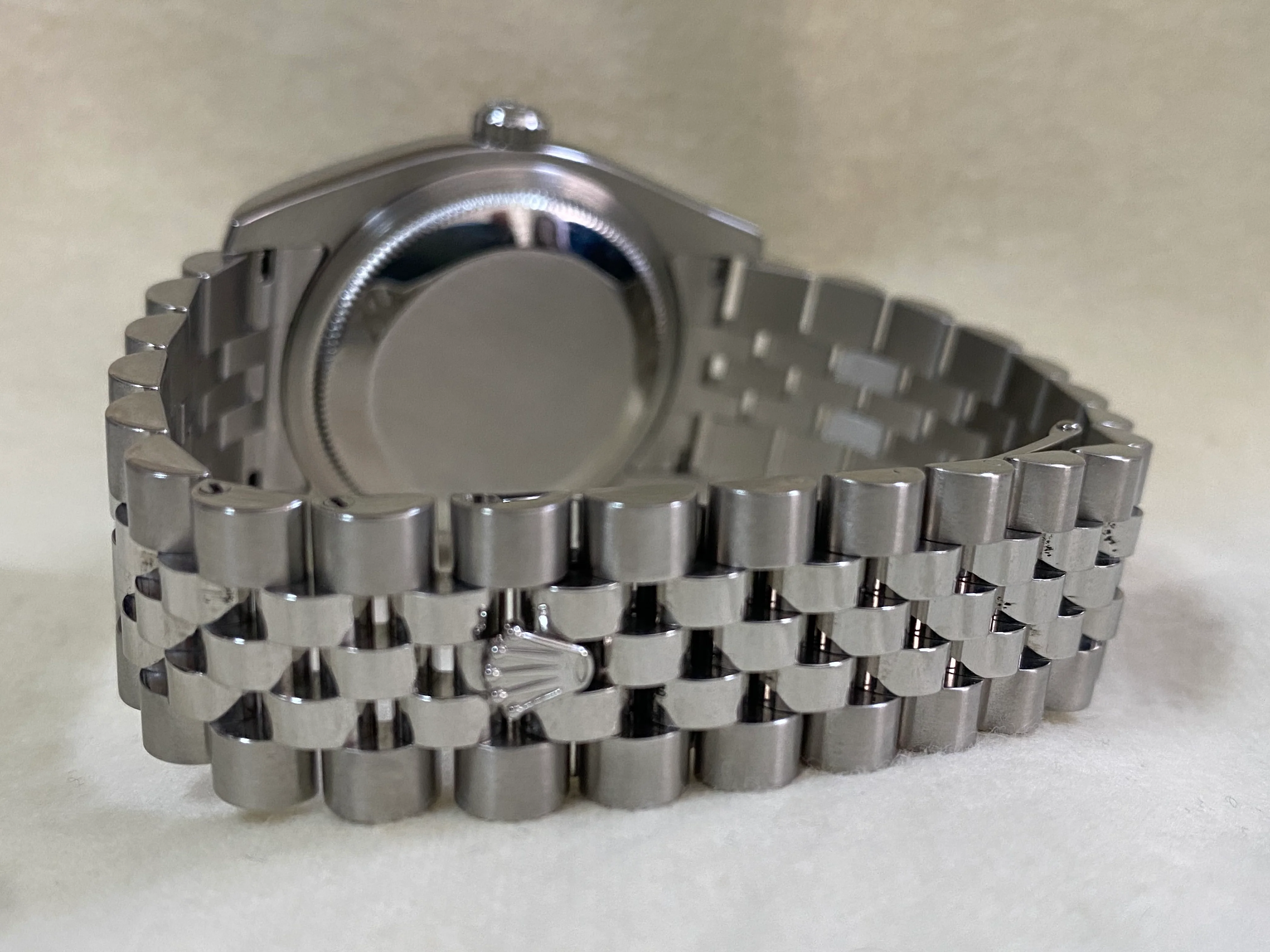 Rolex Steel Datejust 36 - 2007 - Fluted Bezel - Blue Roman Dial - Jubilee Bracelet - 116234