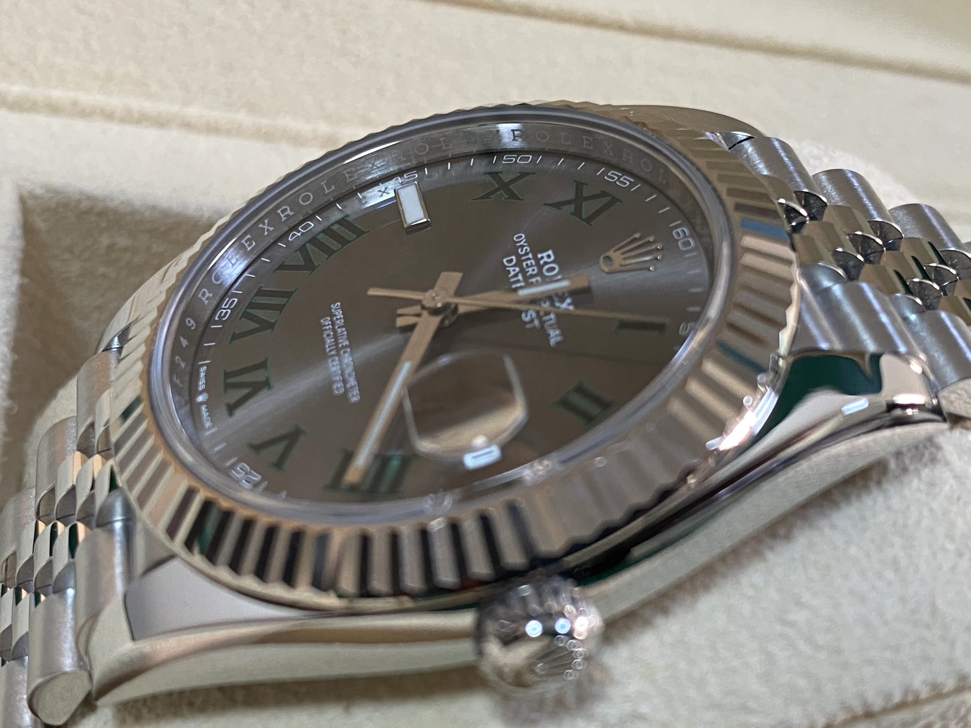 Rolex Steel and White Gold Datejust 41 - 2024 - Fluted Bezel - 