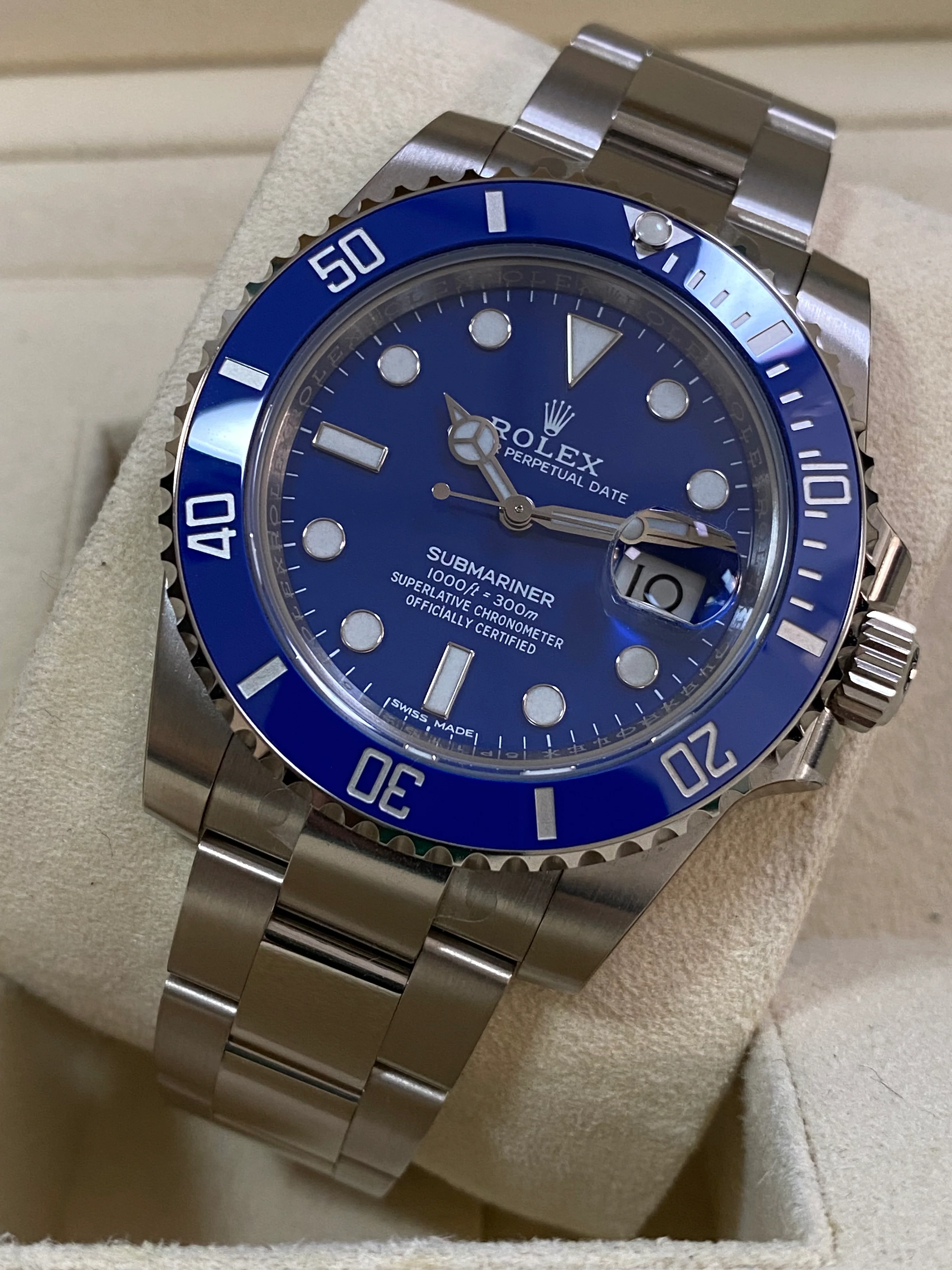 Rolex White Gold Submariner Date - 2018 - 