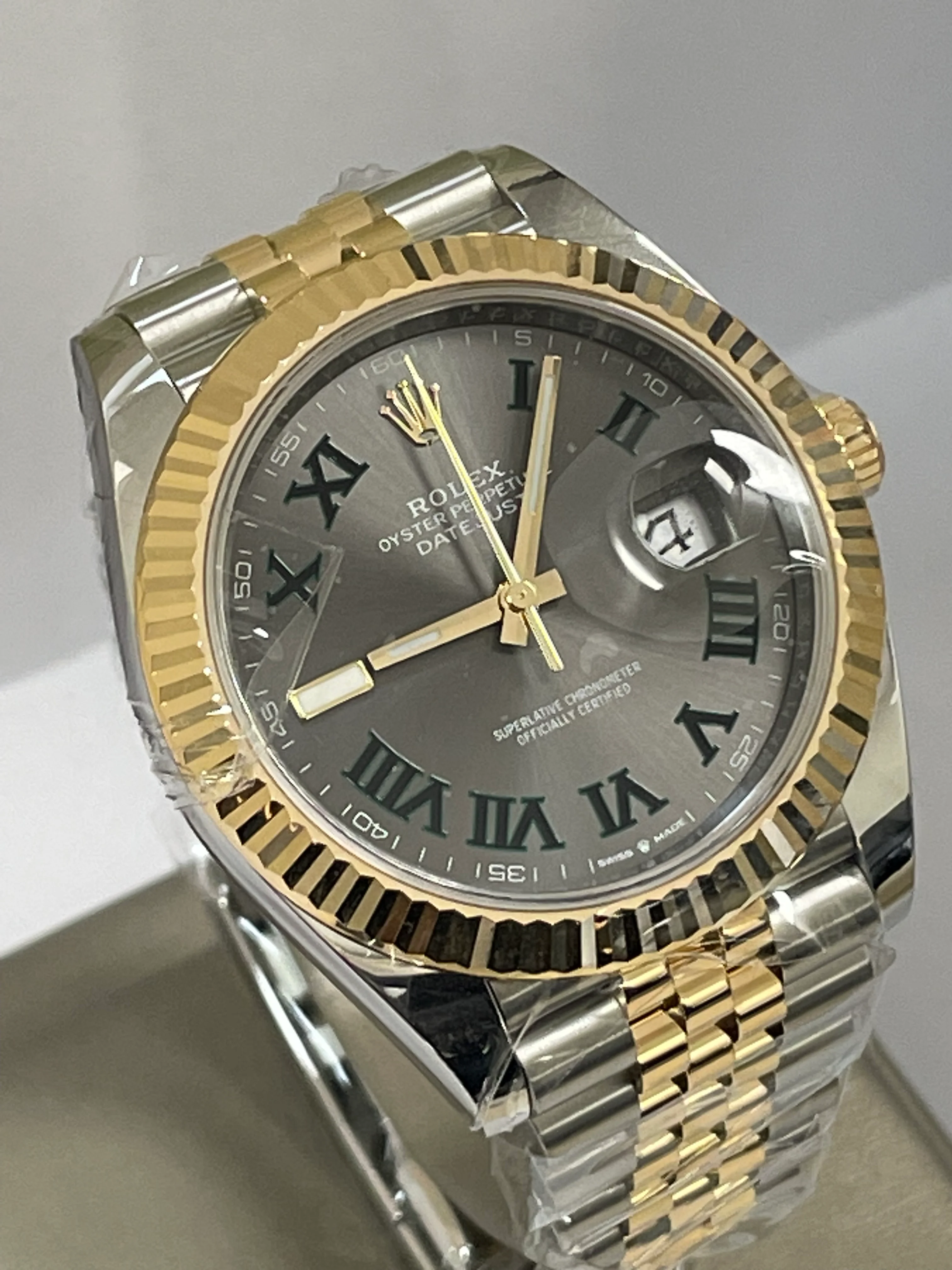 Rolex Steel and Yellow Gold Datejust 41 - 2023 - Fluted Bezel - 