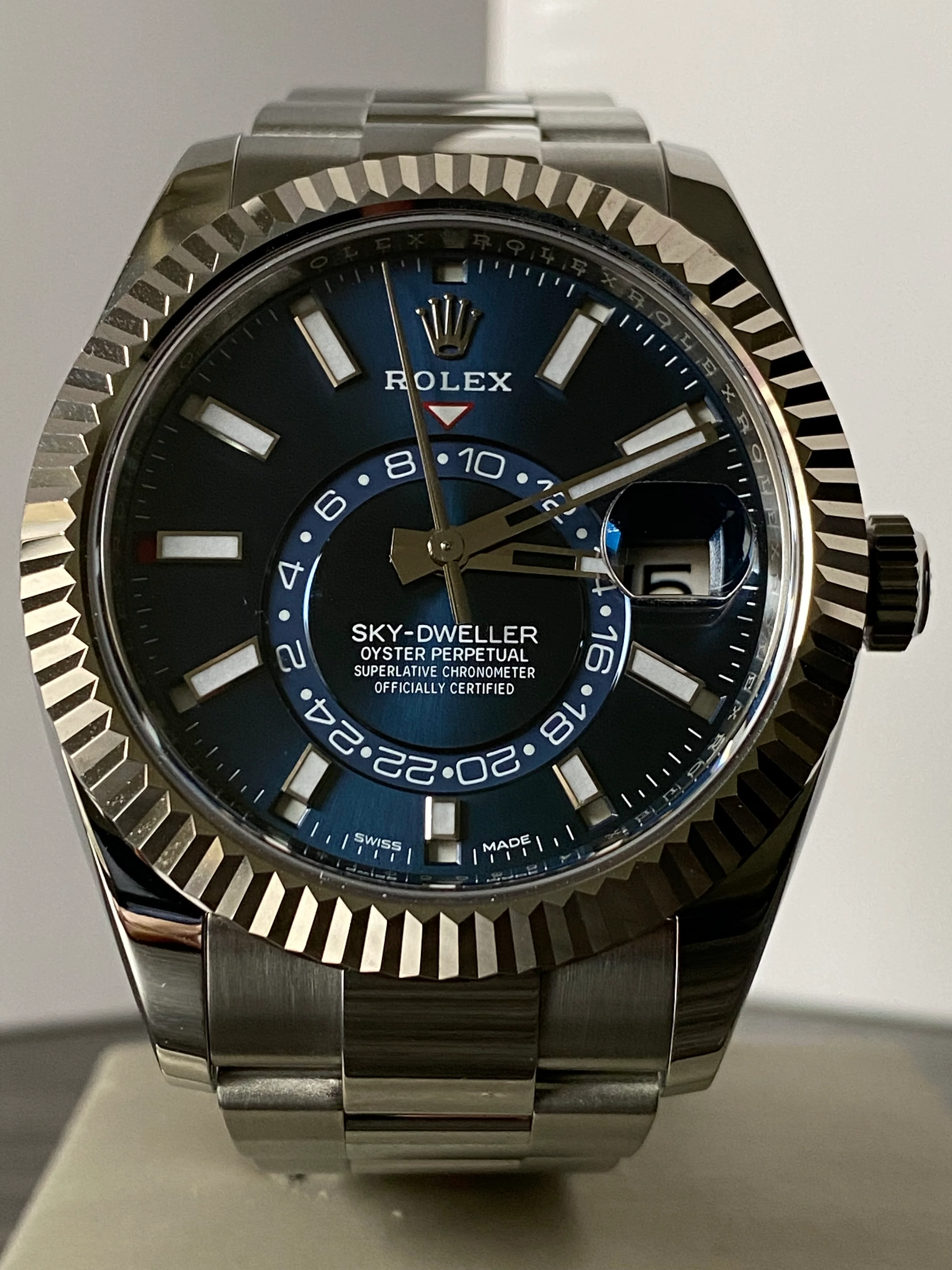 Rolex Steel Sky-Dweller - 2019 - Blue Dial - Oyster Bracelet - 326934