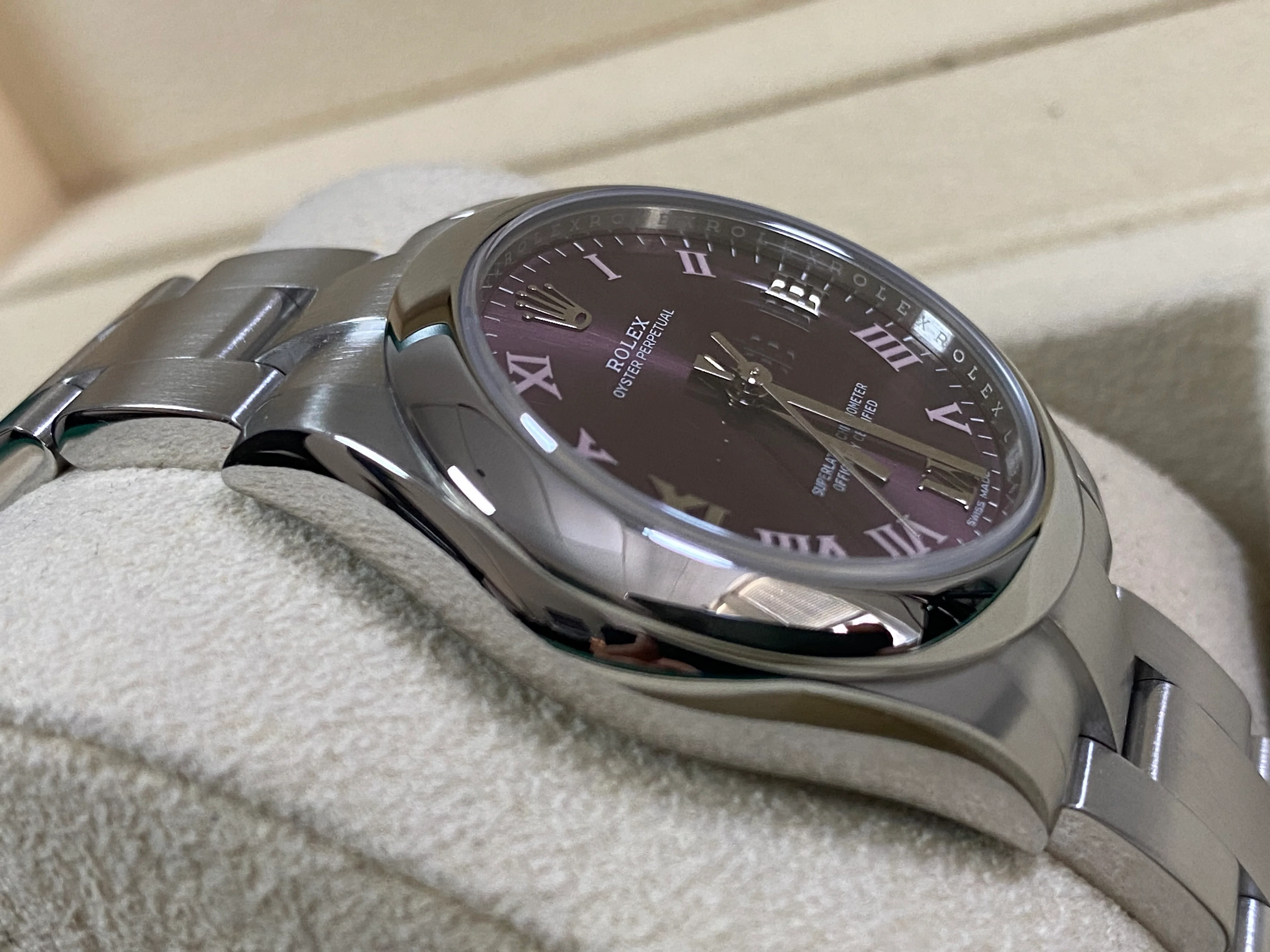 Rolex Oyster Perpetual 31 - 2018 - Domed Bezel - Grape Dial - Oyster Bracelet - 177200 *FULL SET*