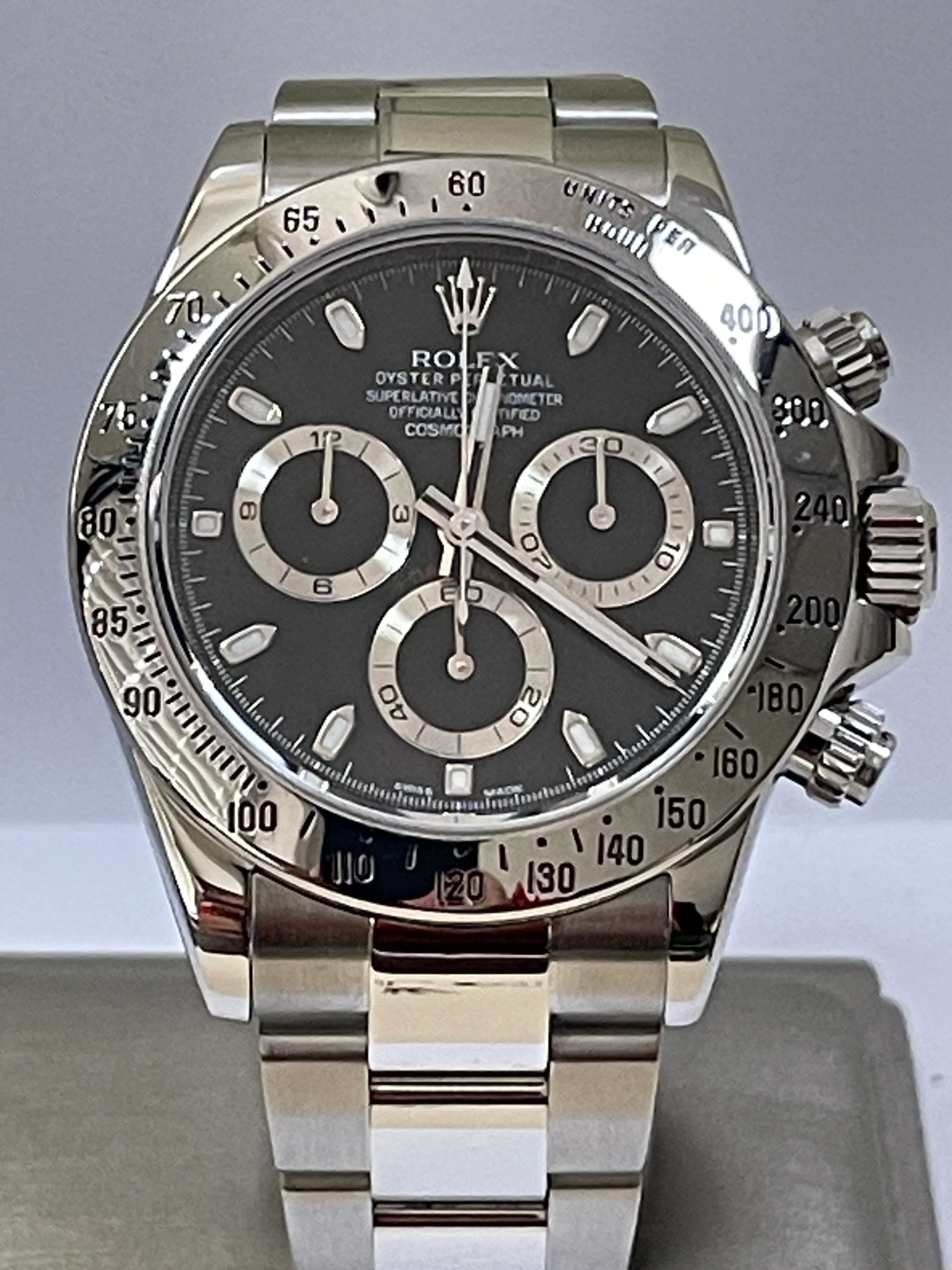 Rolex Steel Cosmograph Daytona - 2013 - Black Index Dial - 116520 