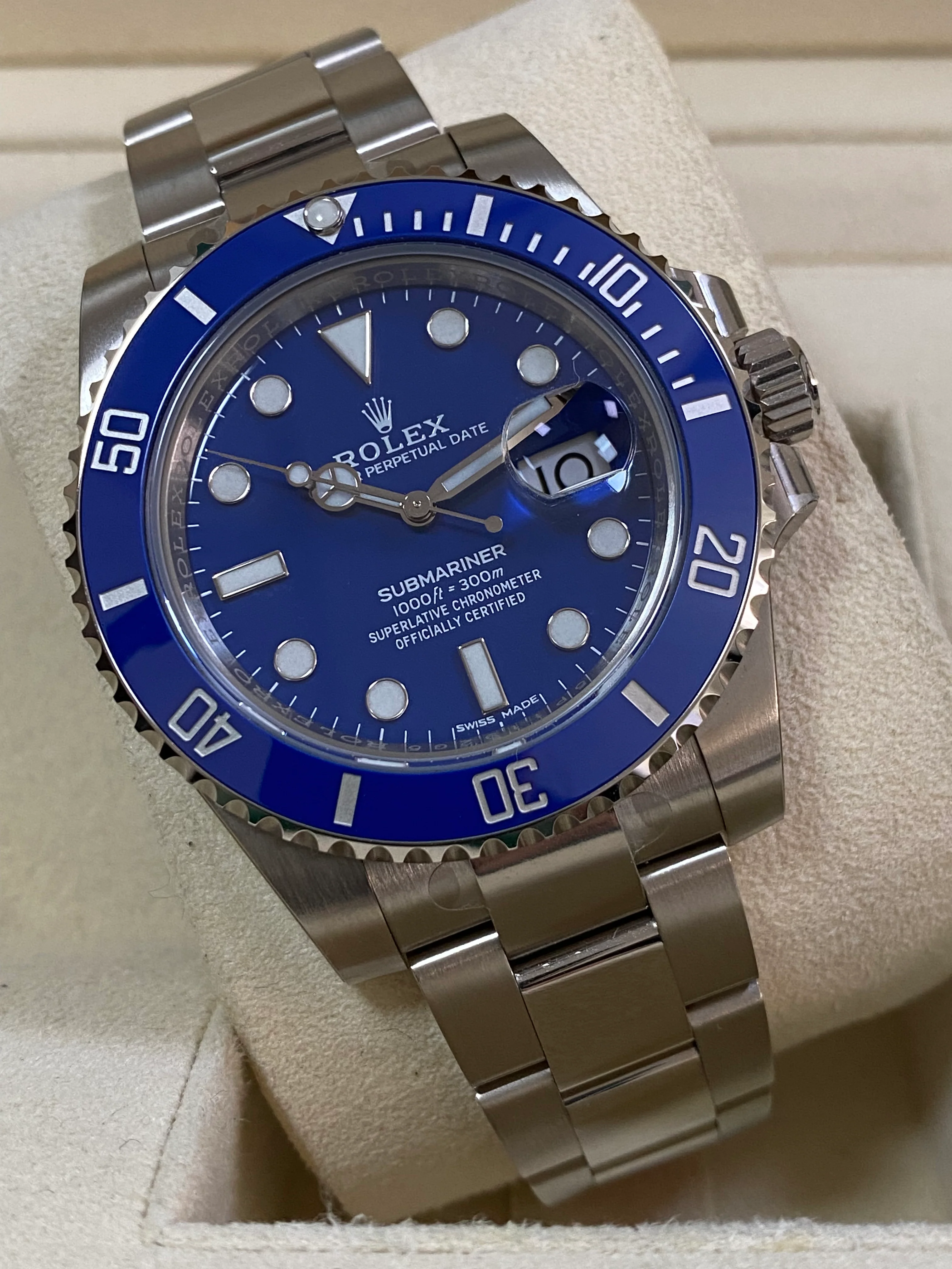 Rolex White Gold Submariner Date - 2018 - 
