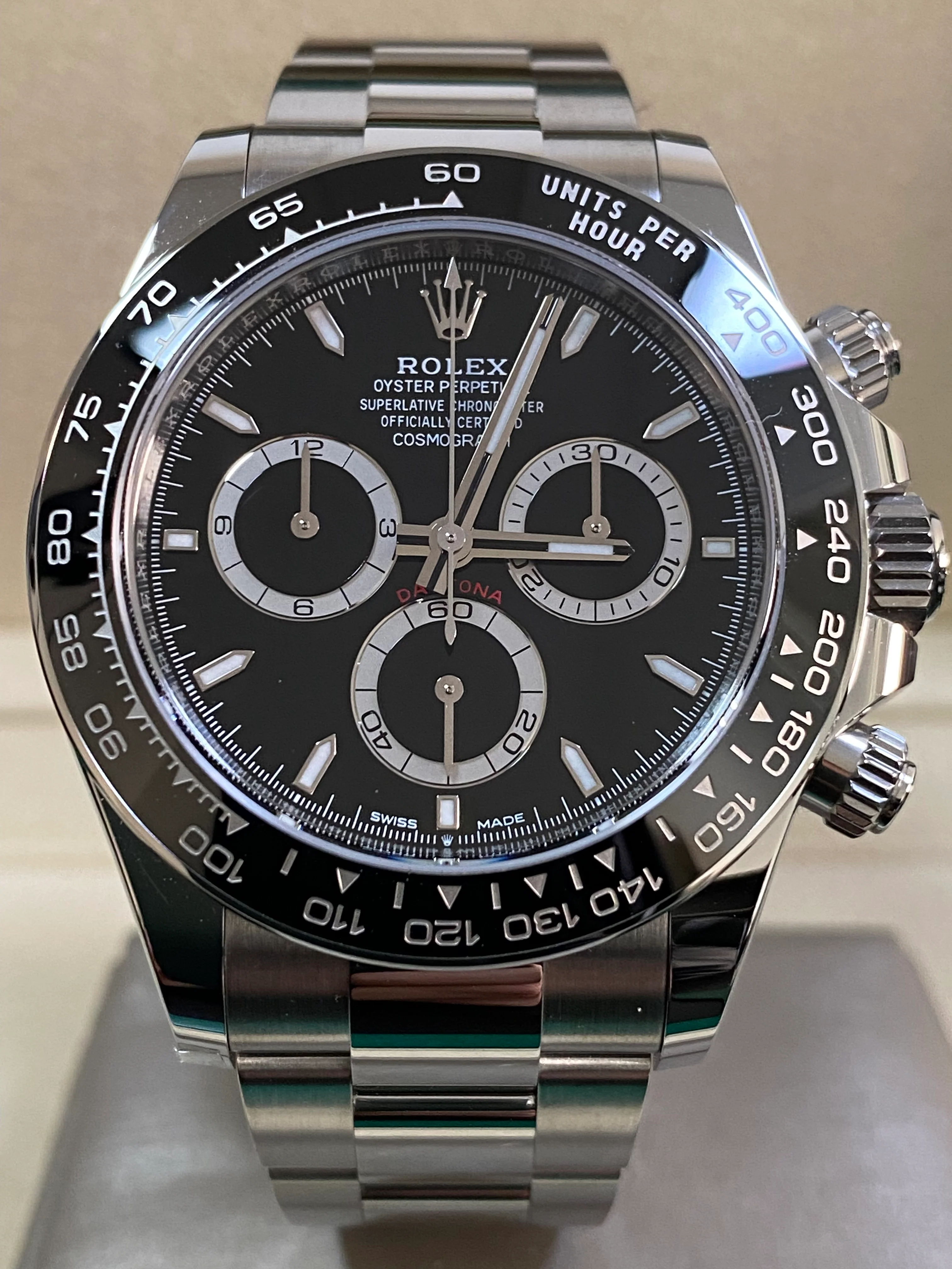 Rolex Steel Cosmograph Daytona - 2024 - Black Index Dial - 126500LN