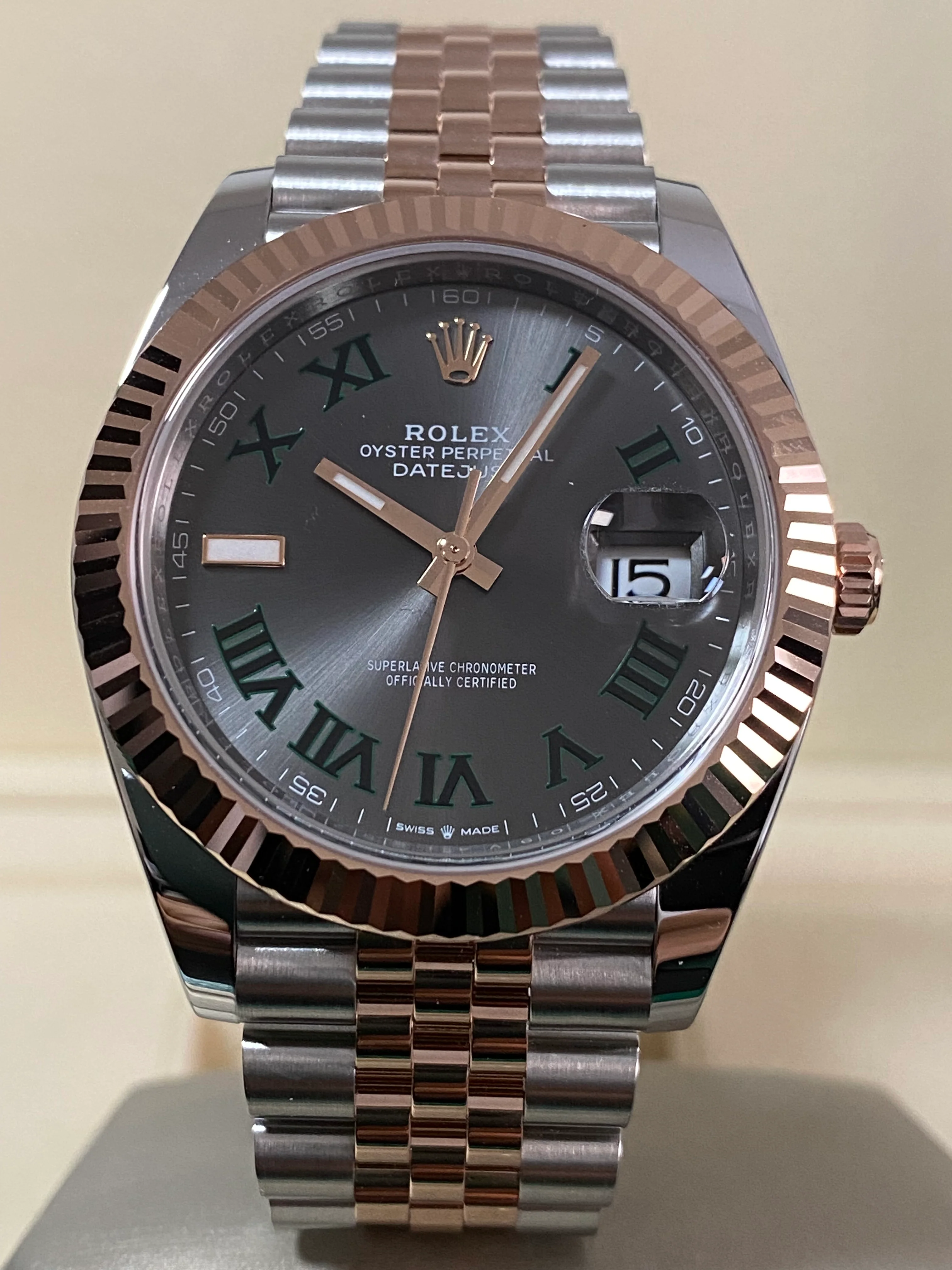 Rolex Steel and Everose Gold Datejust 41 - 2024 - Fluted Bezel - 