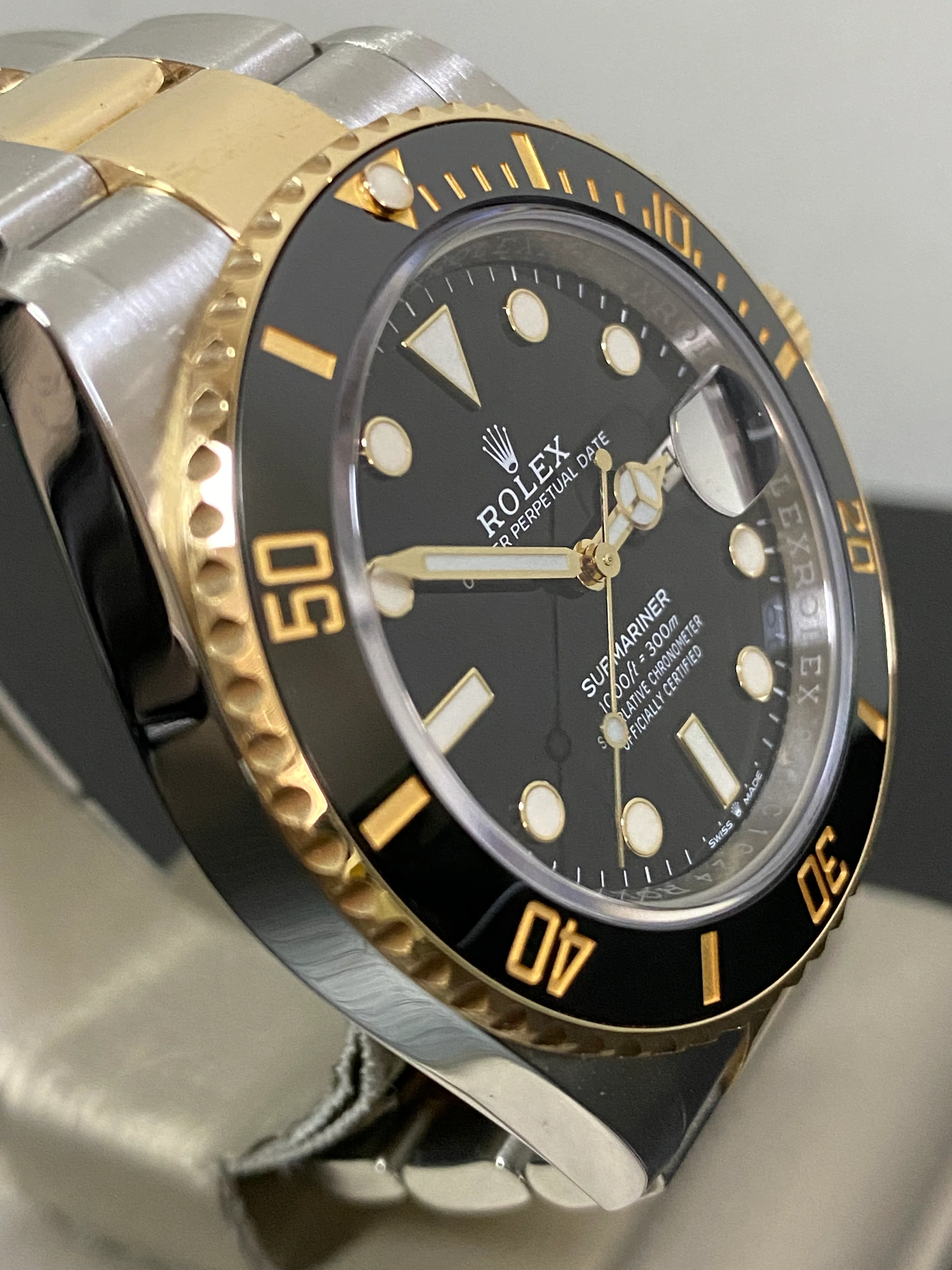 Rolex Steel and Gold Submariner Date - 2021 - Black Bezel - Black Dial - 126613LN