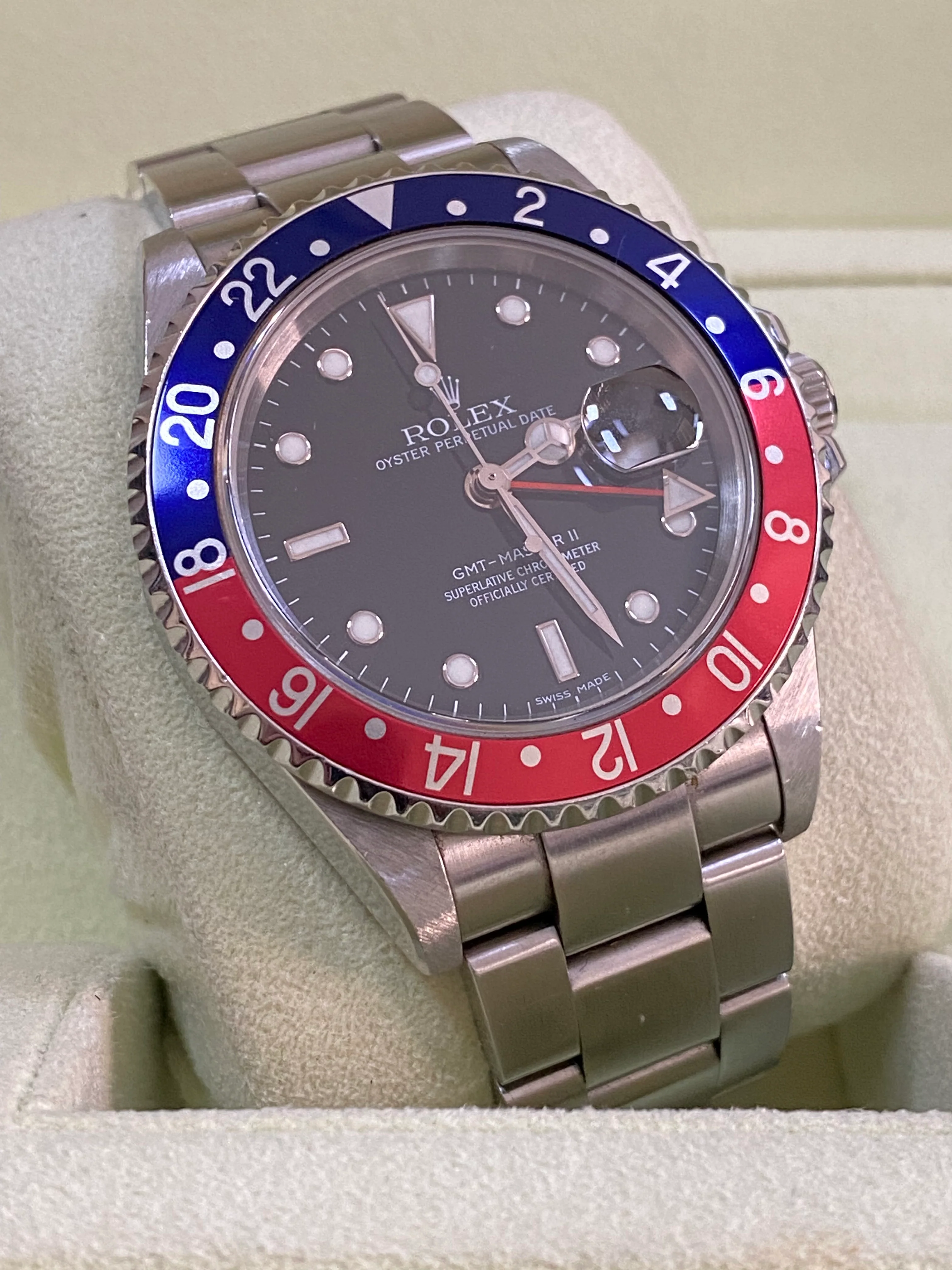 Rolex Steel GMT-Master II - D Serial - 