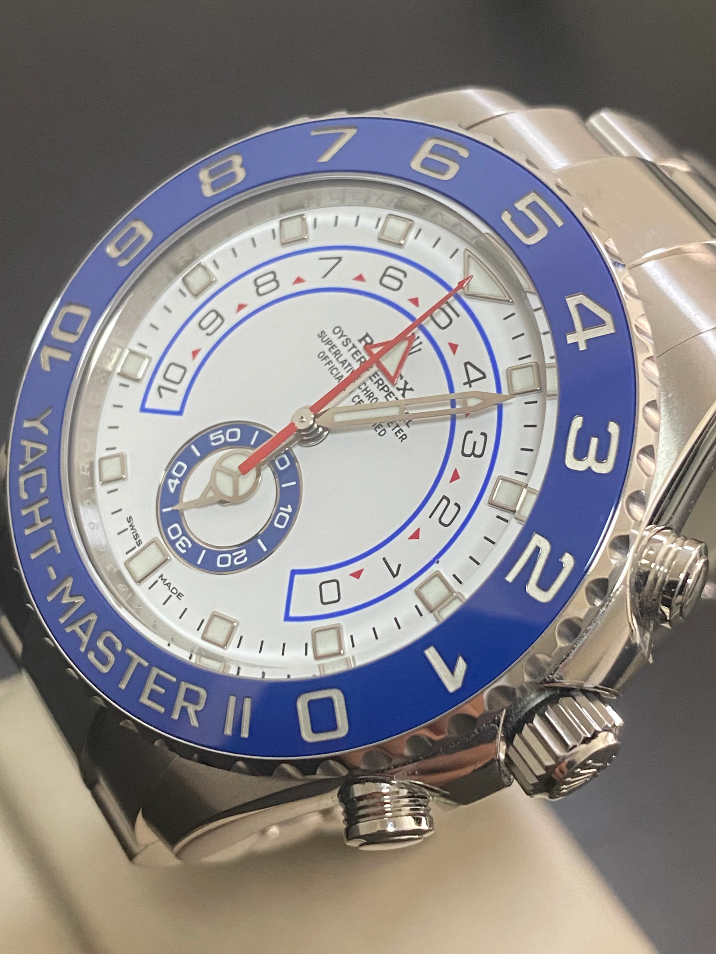 Rolex Steel Yacht-Master II - 2021 - White Dial - 116680 *FULL SET*